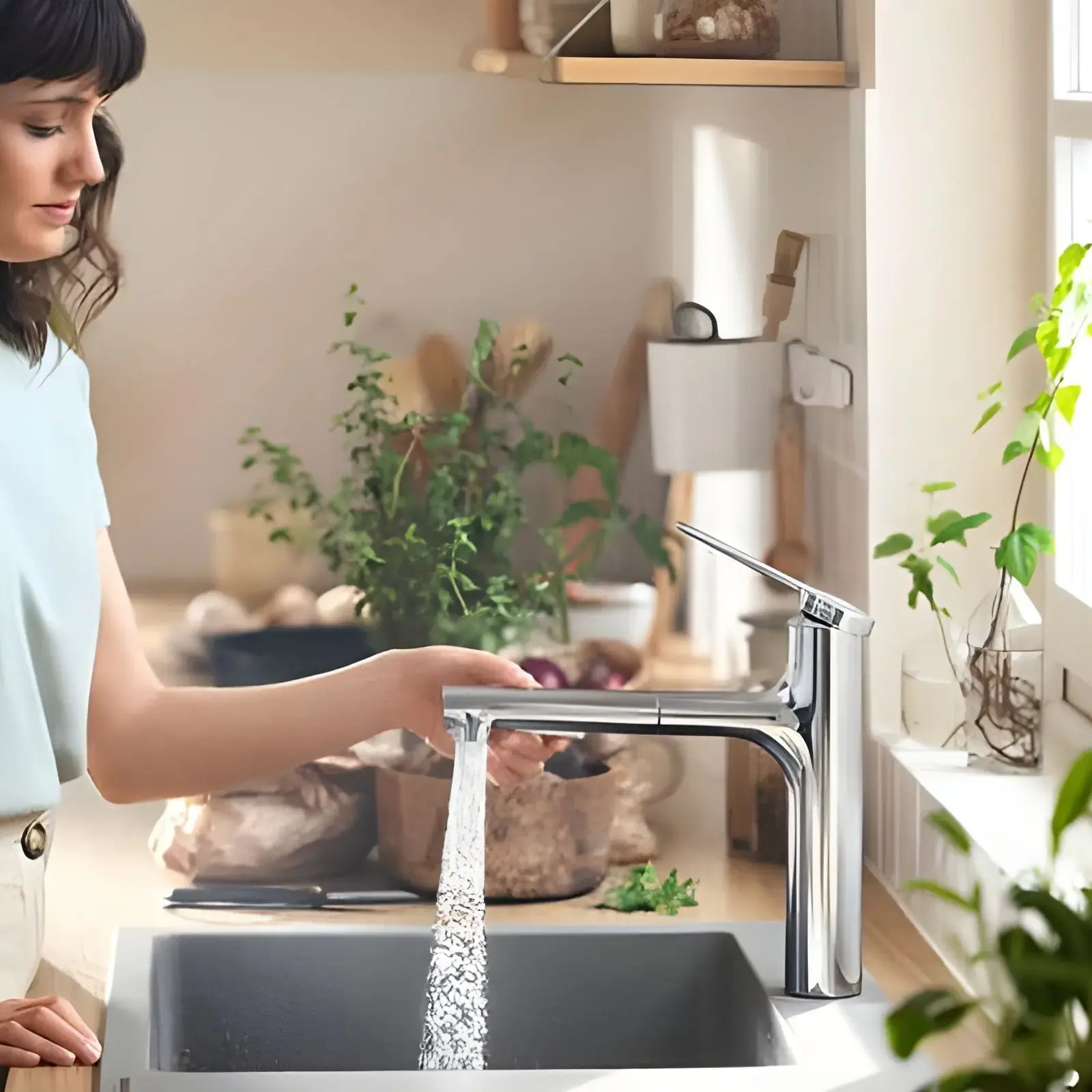 Змішувач для кухні Zesis M33 Hansgrohe 74822000 Chrome — вид спереду