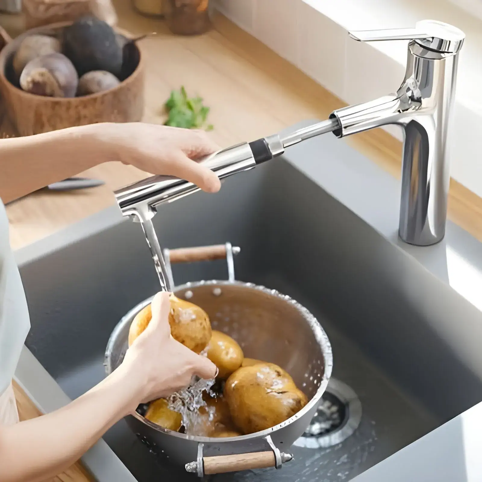 Змішувач для кухні Zesis M33 Hansgrohe 74822000 Chrome — вид згори