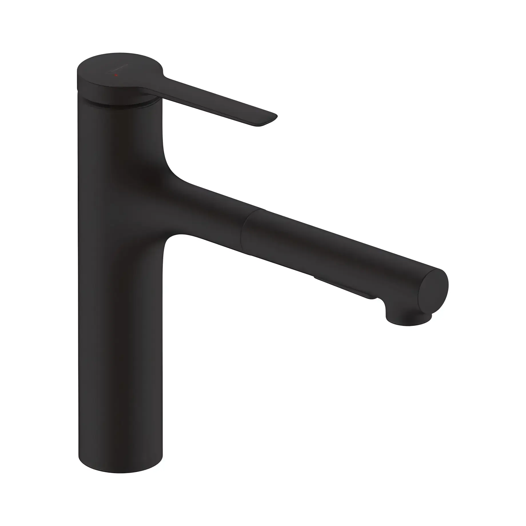 Змішувач для кухні Zesis M33 Hansgrohe 74823670 Matt Black — вид на білому тлі