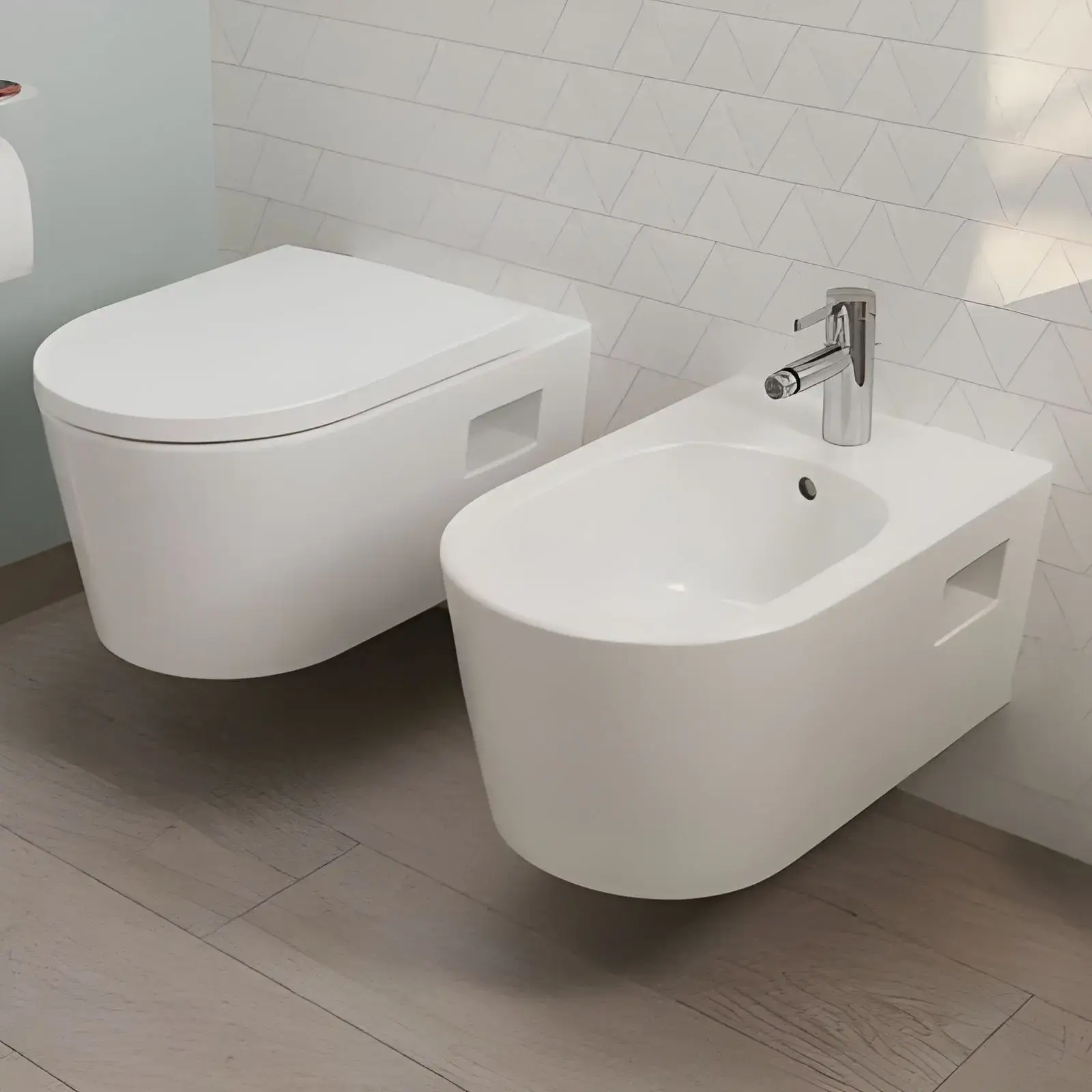 Змішувач для біде Zesis S Hansgrohe 74200000 Chrome — вид спереду