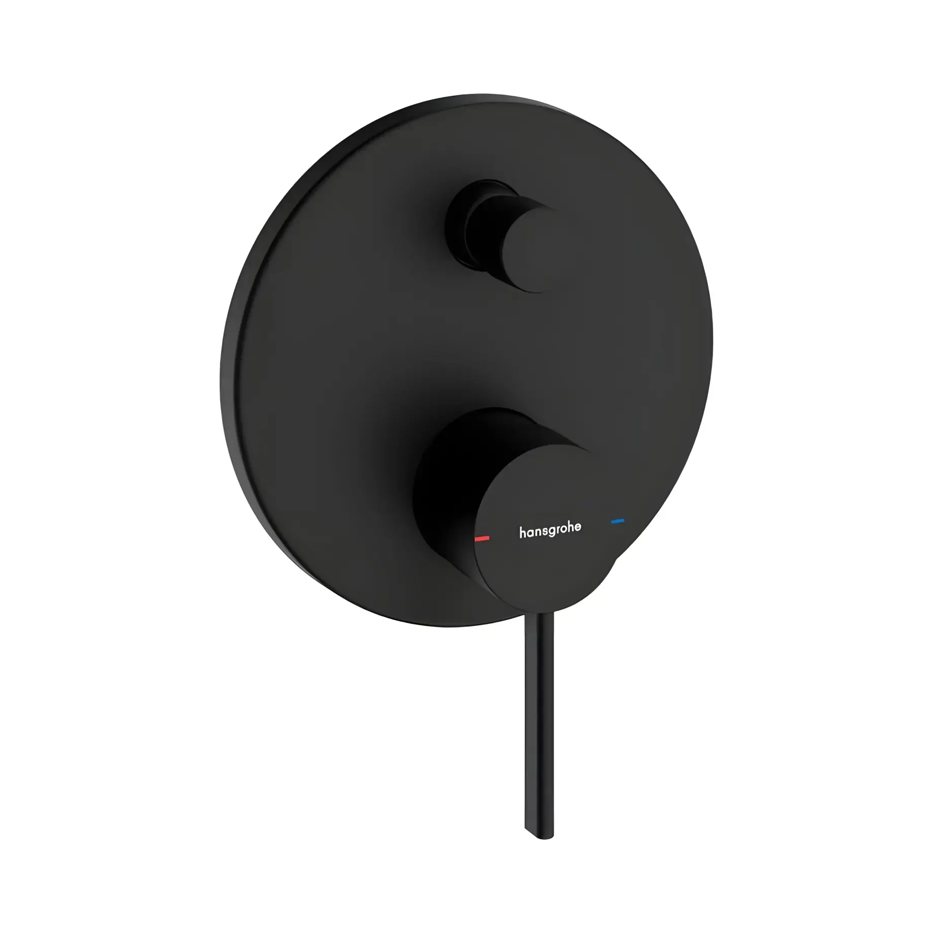 Змішувач для ванни та душу Zesis S Hansgrohe 74415670 Matt Black — вид на білому тлі