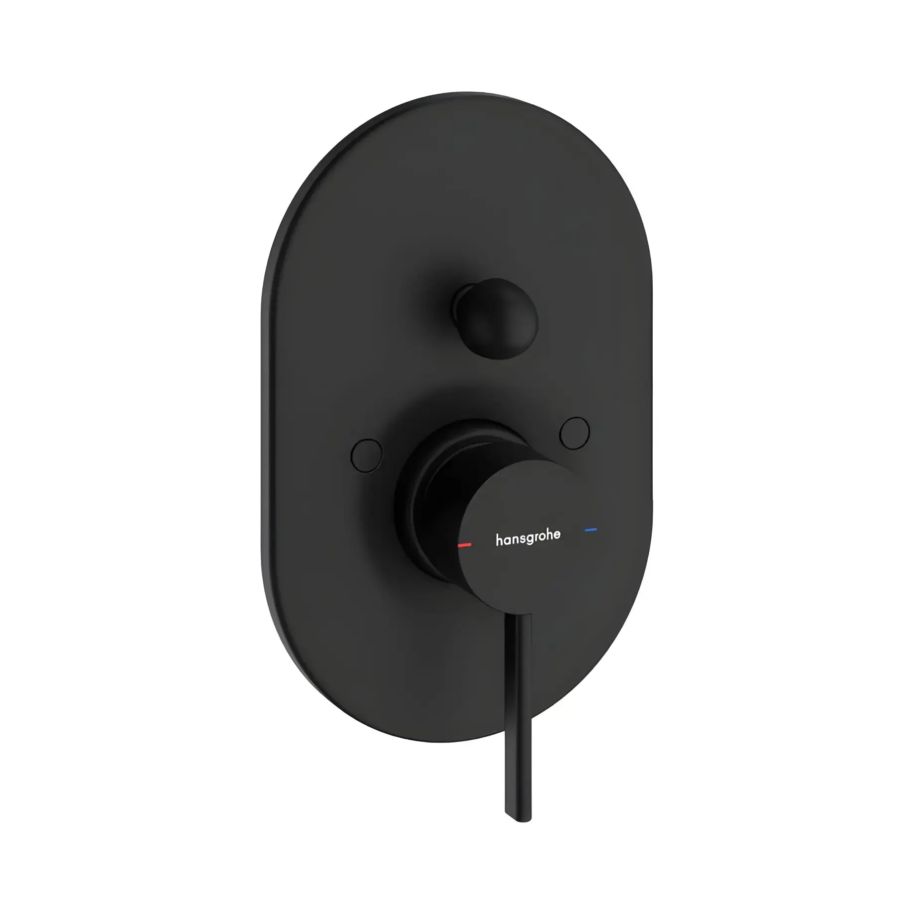 Змішувач для ванни та душу Zesis S Hansgrohe 74417670 Matt Black — вид на білому тлі