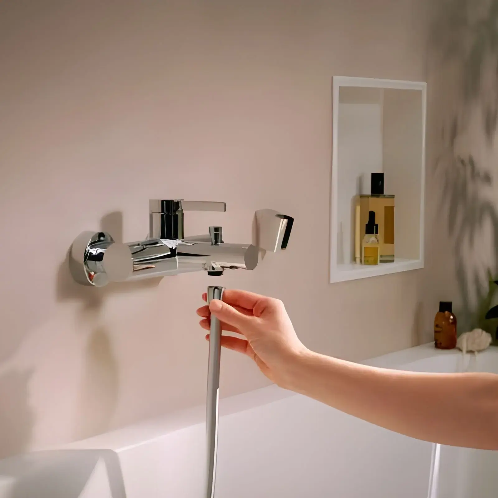 Змішувач для ванни Zesis S Hansgrohe 74420000 Chrome — вид спереду