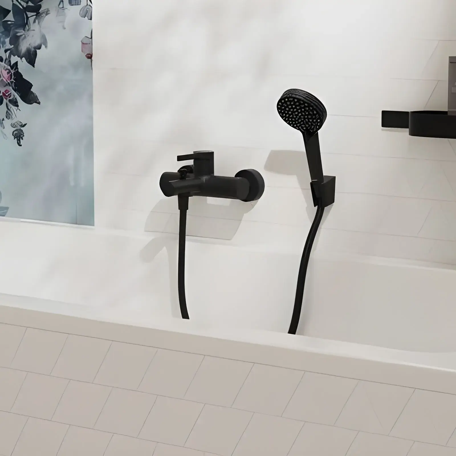 Змішувач для ванни Zesis S Hansgrohe 74420670 Matt Black — вид спереду