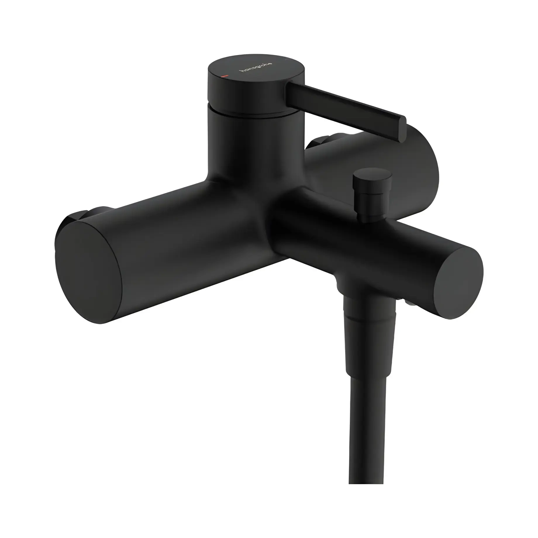 Змішувач для ванни Zesis S Hansgrohe 74421670 Matt Black — вид на білому тлі