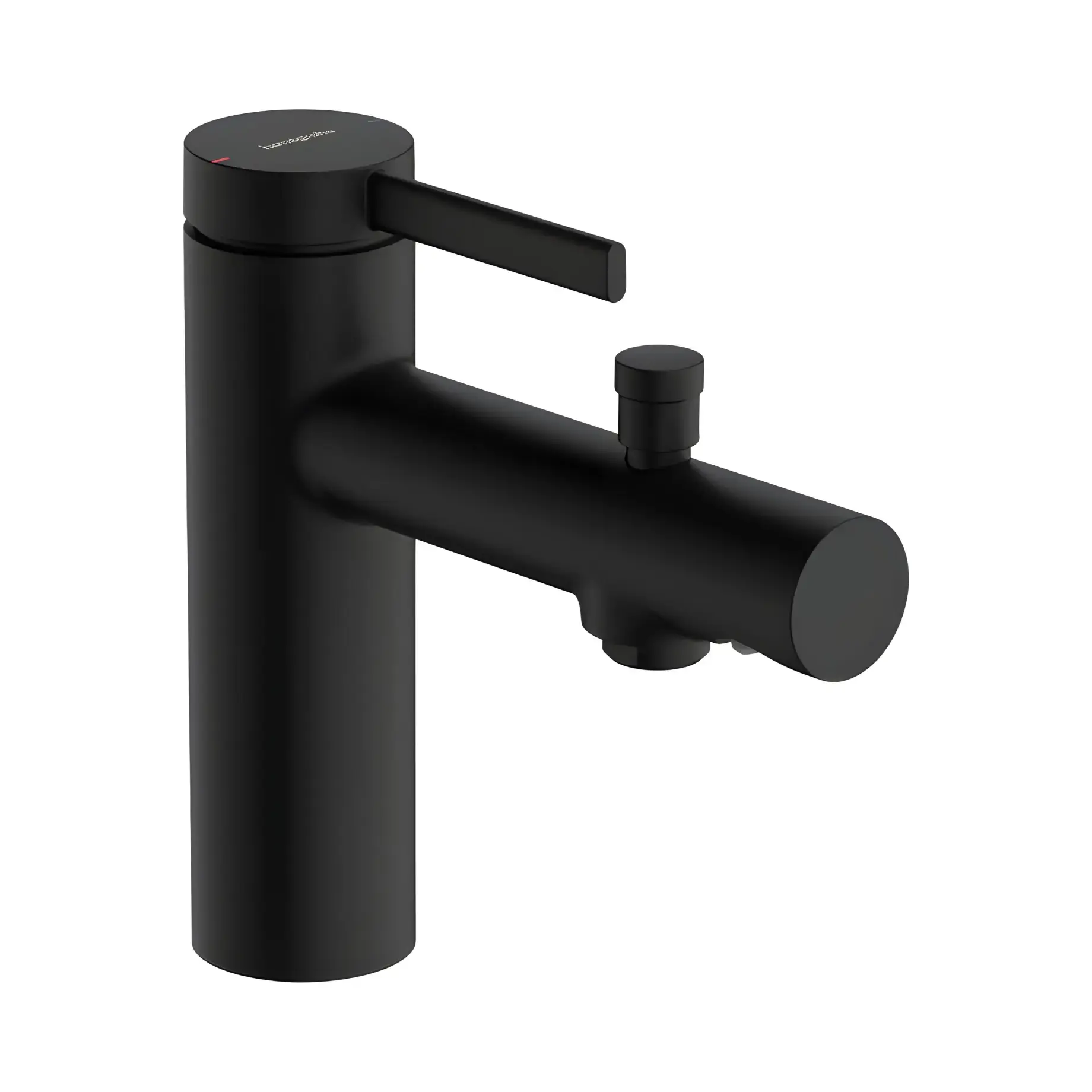 Змішувач для ванни Zesis S Monotrou Hansgrohe 74430670 Matt Black — вид на білому тлі