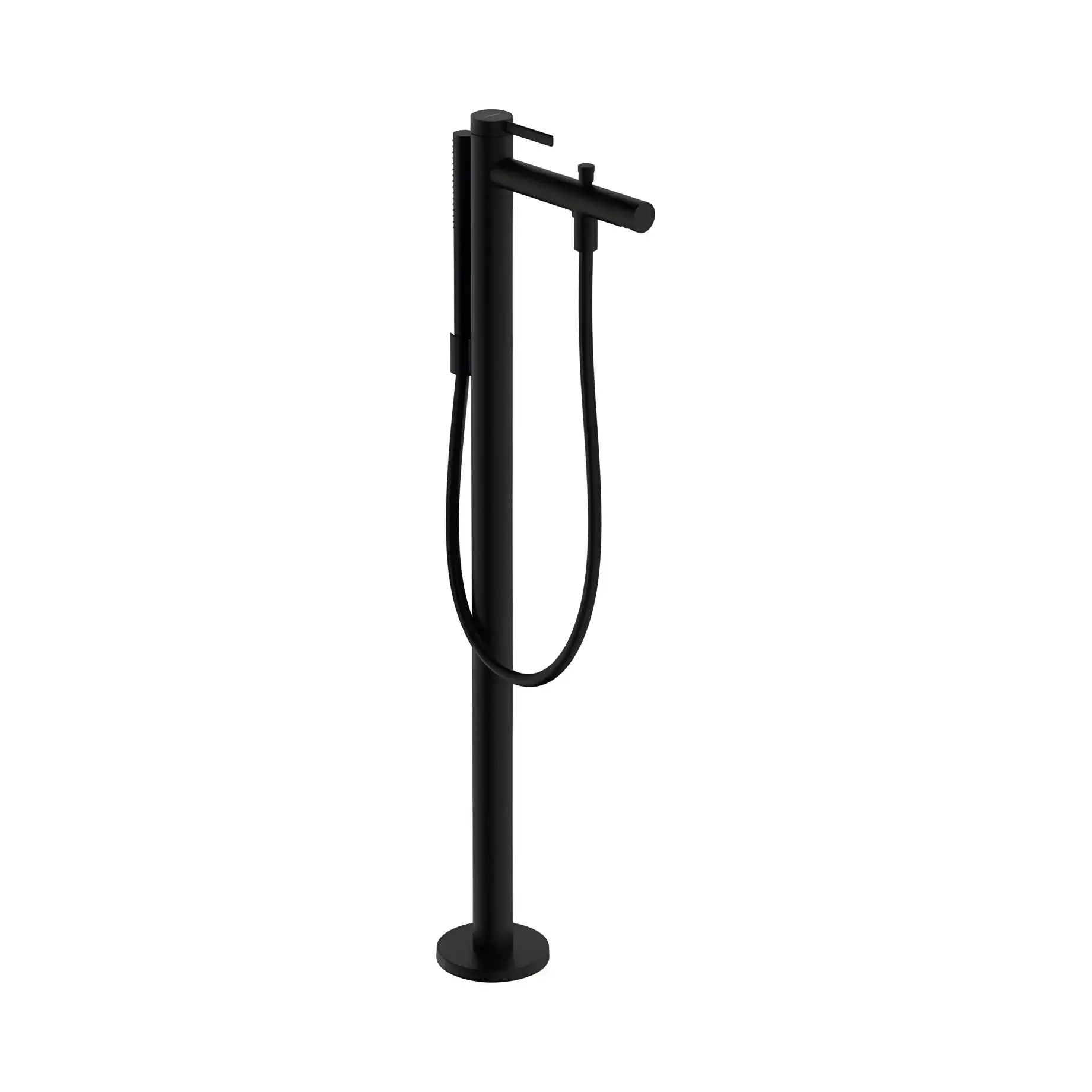 Змішувач для ванни Zesis S Hansgrohe 74445670 Matt Black — вид на білому тлі