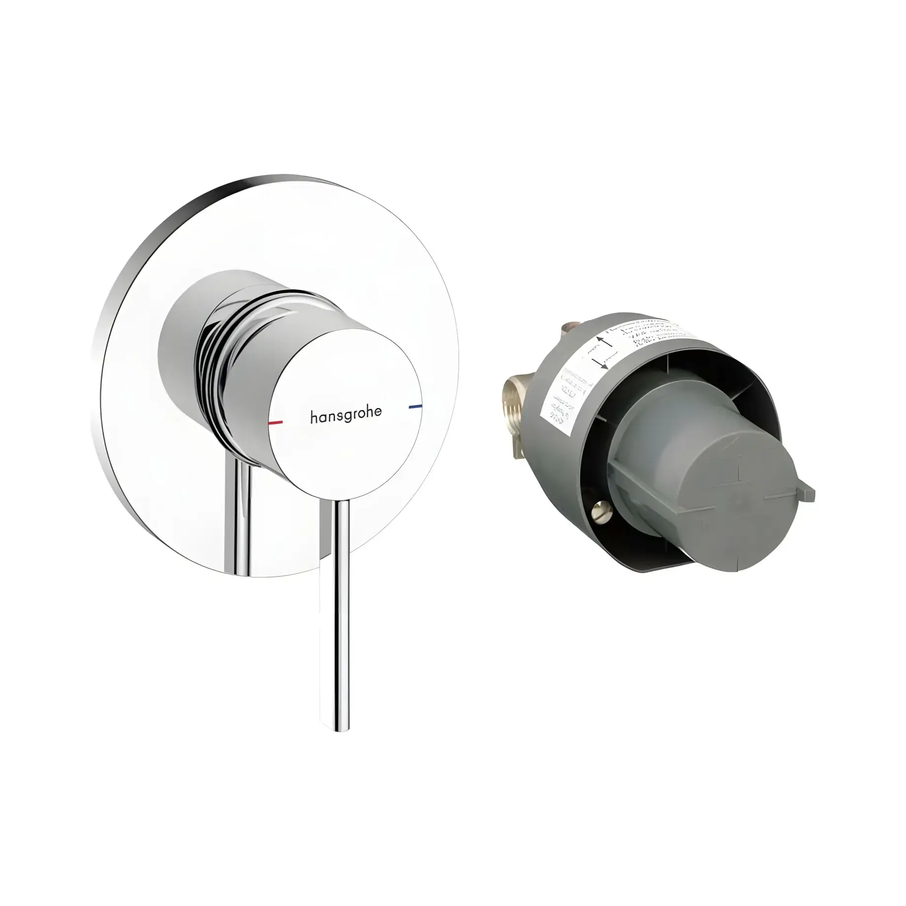 Змішувач для душу Zesis S Hansgrohe 74618000 Chrome — вид на білому тлі