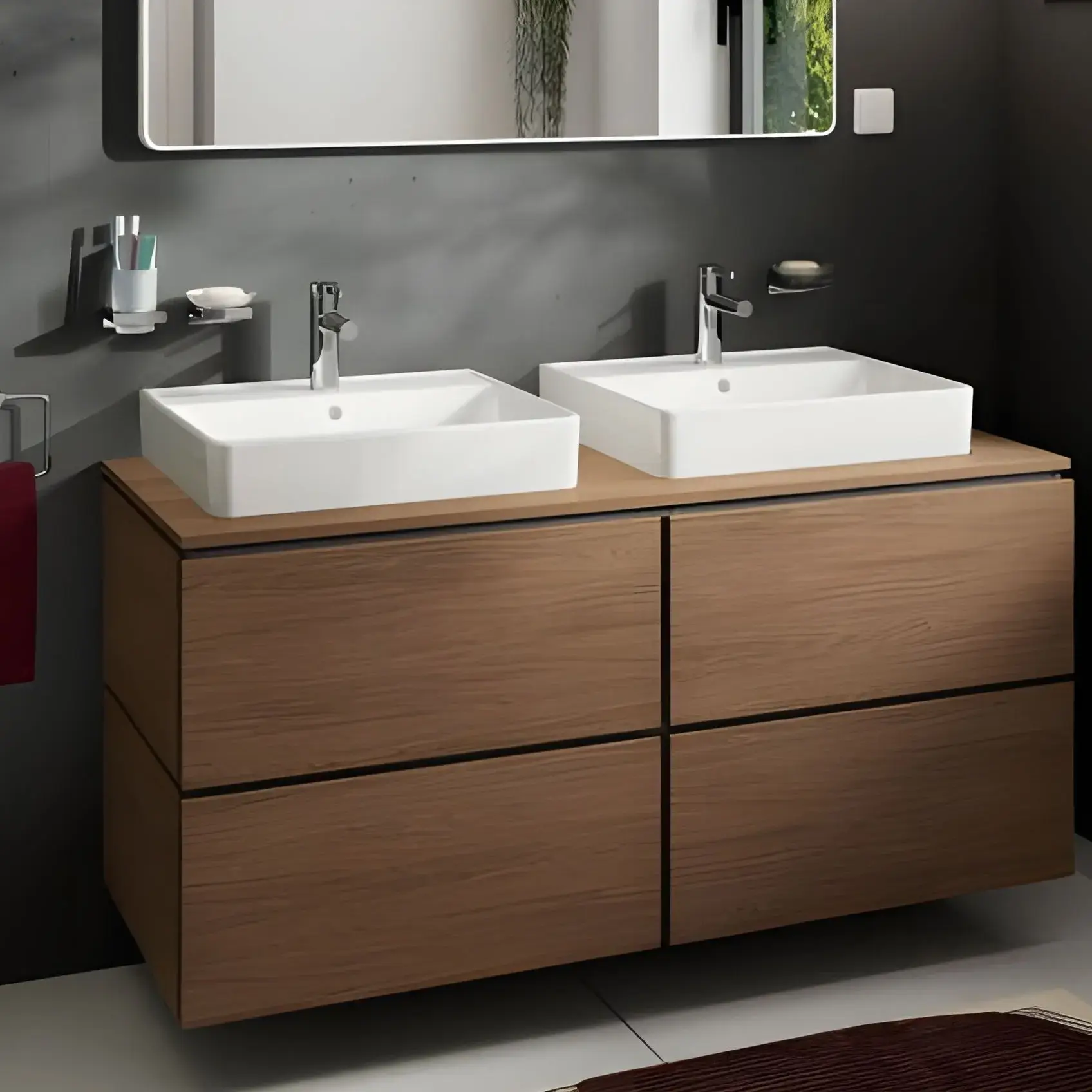 Смеситель для раковины Zesis S Hansgrohe 74721000 — вид сзади