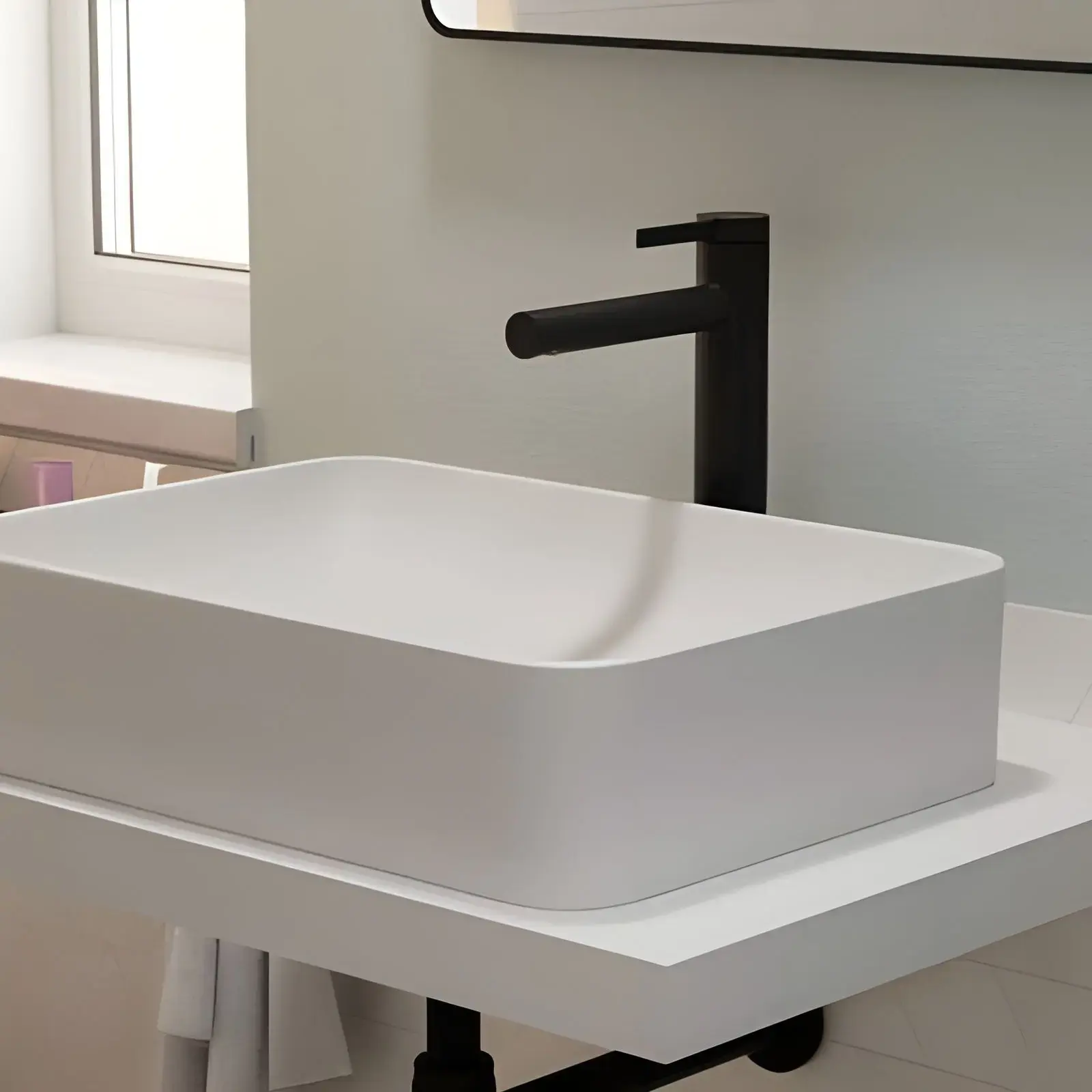 Змішувач для раковини Zesis S Hansgrohe 74730670 Matt Black — вид спереду