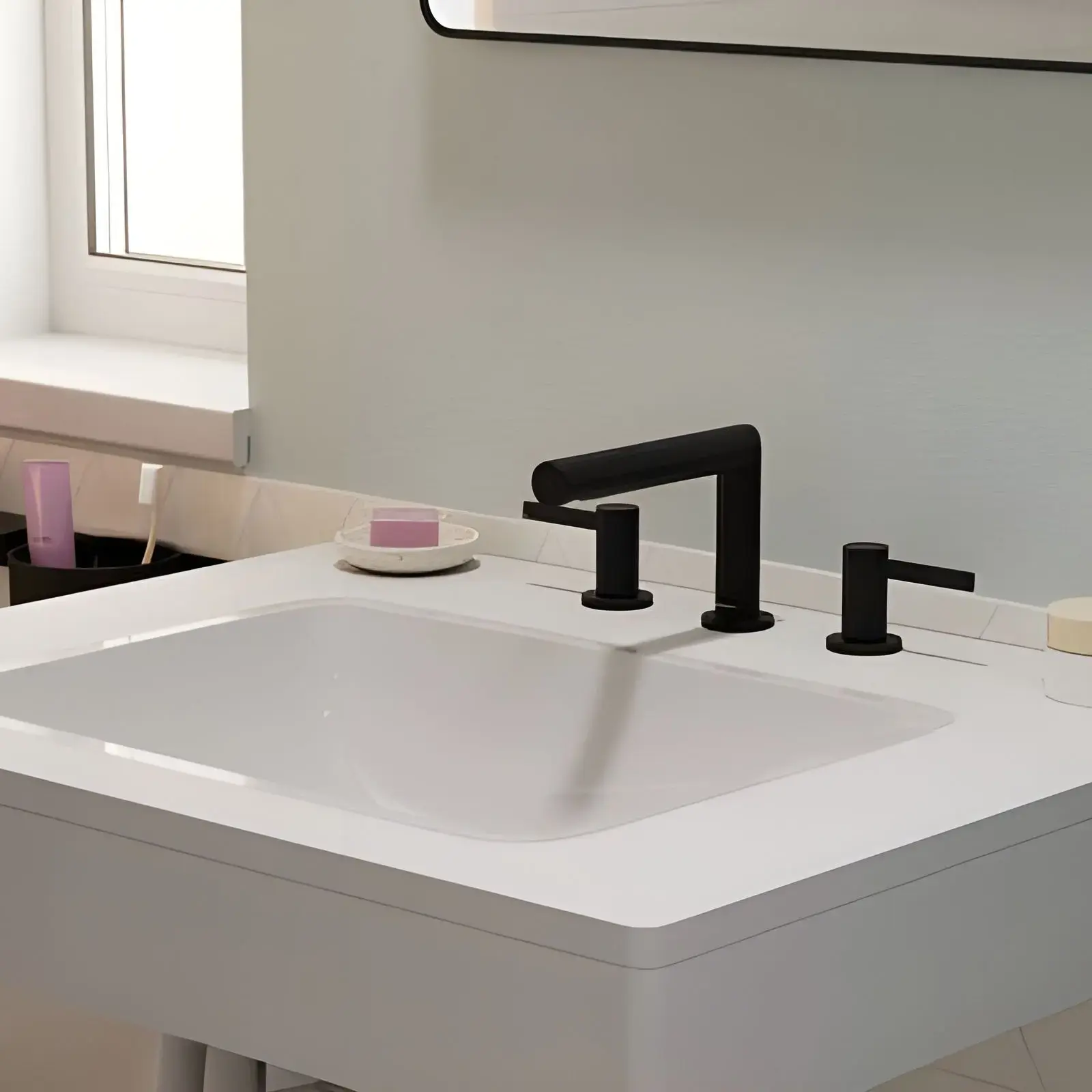Змішувач для раковини Zesis S Hansgrohe 74733670 Matt Black — вид спереду