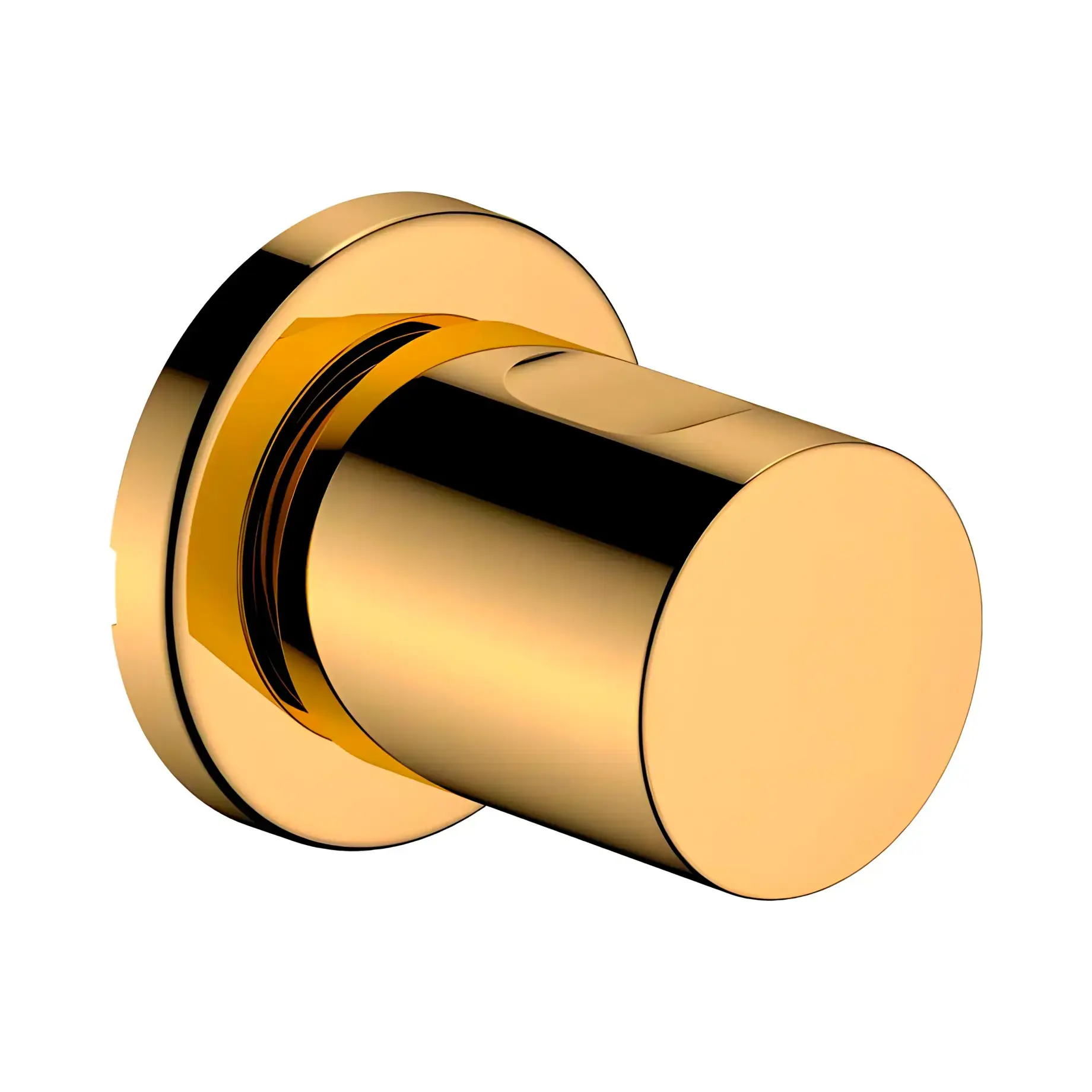 Запірний вентиль Zesis S Hansgrohe 74997990 Polished Gold Optic — вид на білому тлі
