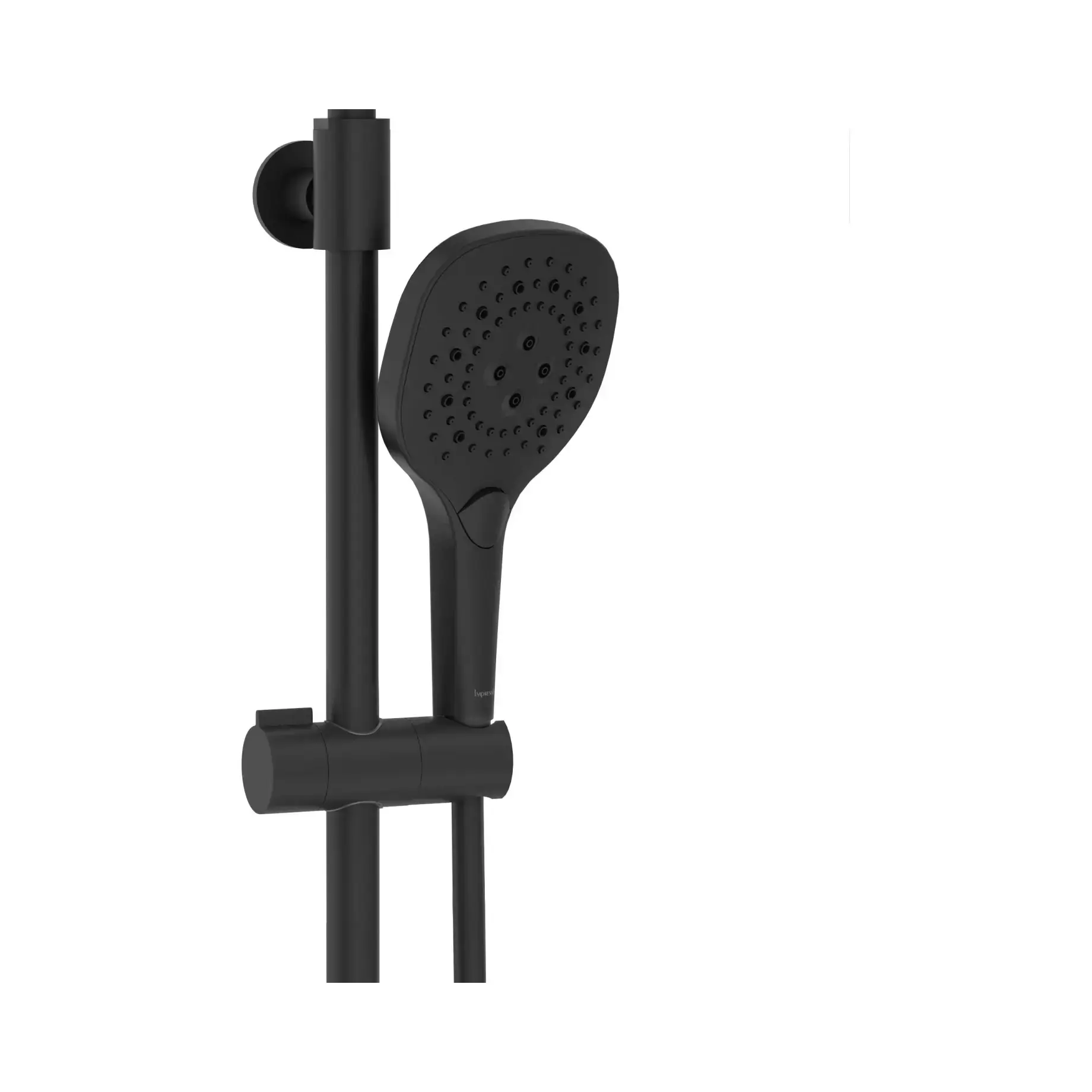 Душевая система со смесителем Bilovec Производитель t030S00910SP Matt Black 30 х 19 см — боковой ракурс