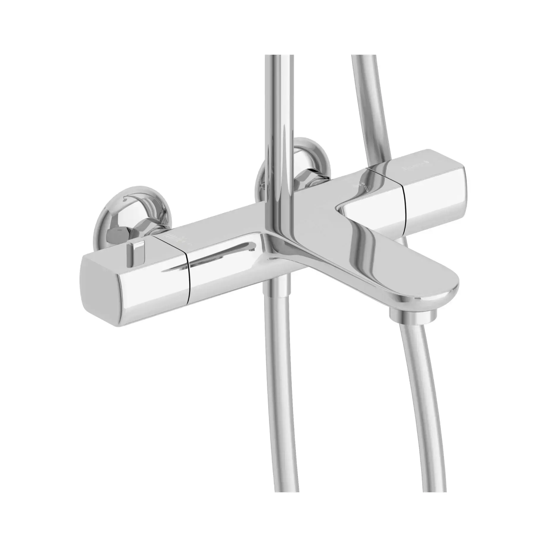 Душевая система с термостатом Bilovec Производитель t048B00901SR Chrome Ø23 см — вид сверху