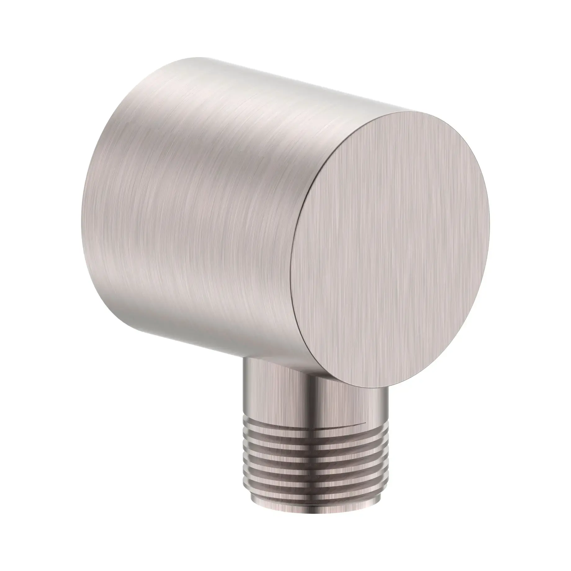 Шлангове під'єднання Brenta (форма R) Imprese ZMK081906700 Brushed Nickel — вид на білому тлі
