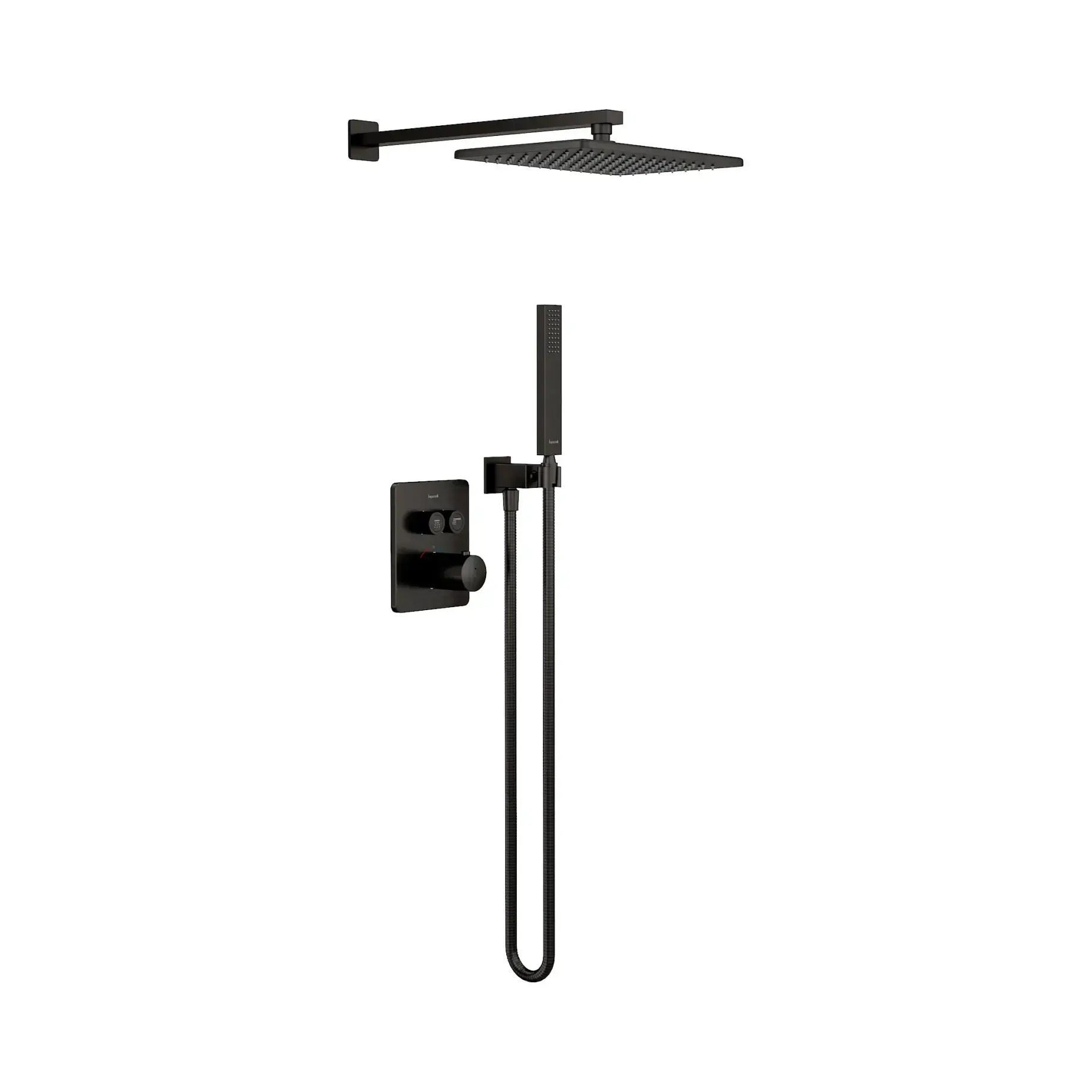 Комплект душової системи Grafiky Imprese ZMK0424070481 Black Nickel — вид на білому тлі