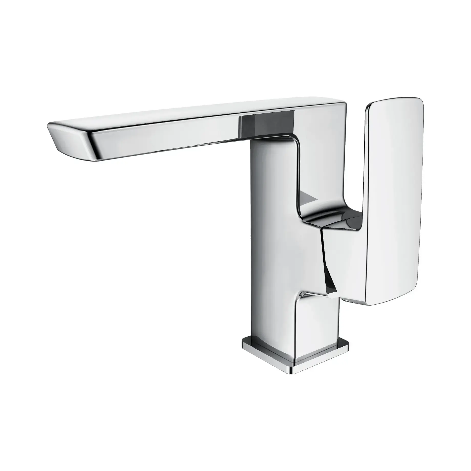 Змішувач для умивальника Grafiky Imprese ZMK061901012 Chrome — вид на білому тлі