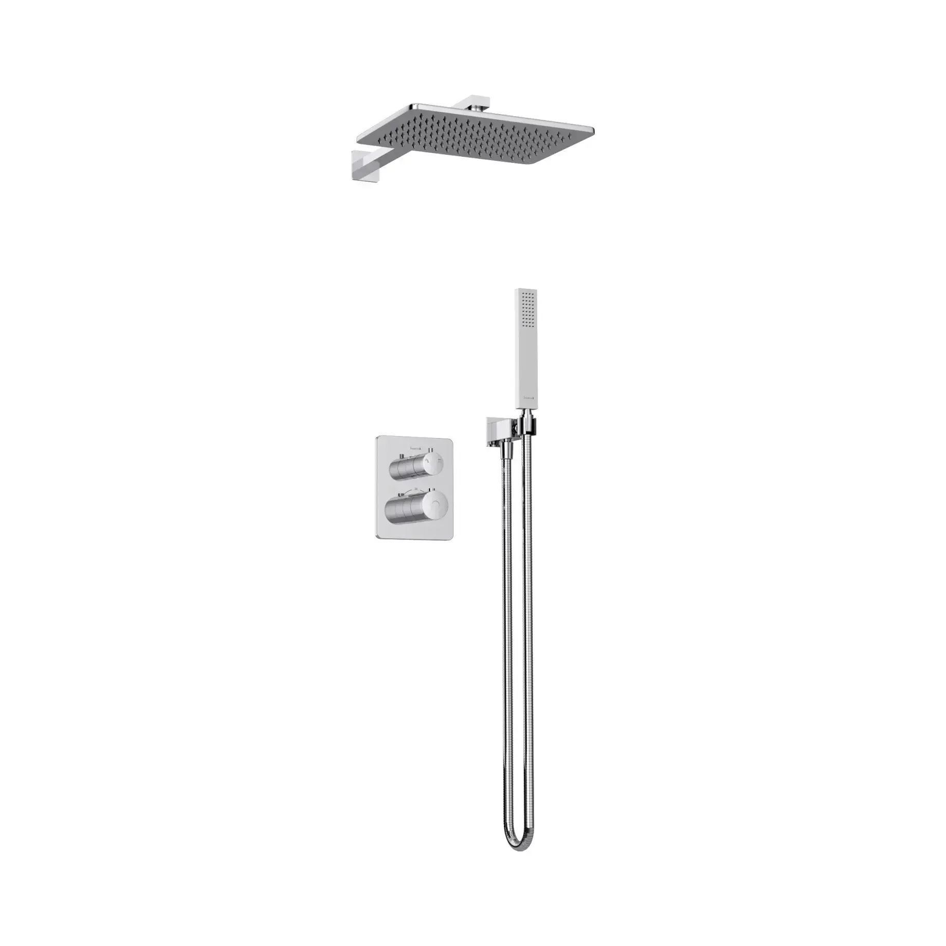 Комплект душової системи Grafiky Imprese ZMK0624010482 Chrome — вид спереду