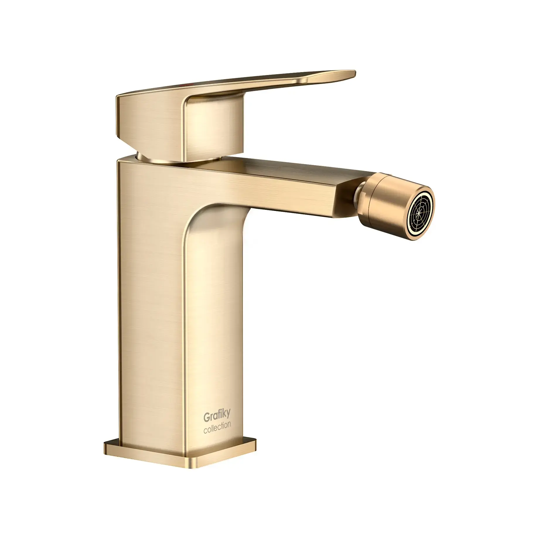 Змішувач для біде Grafiky Imprese ZMK172415031 Brushed Bronze — вид на білому тлі