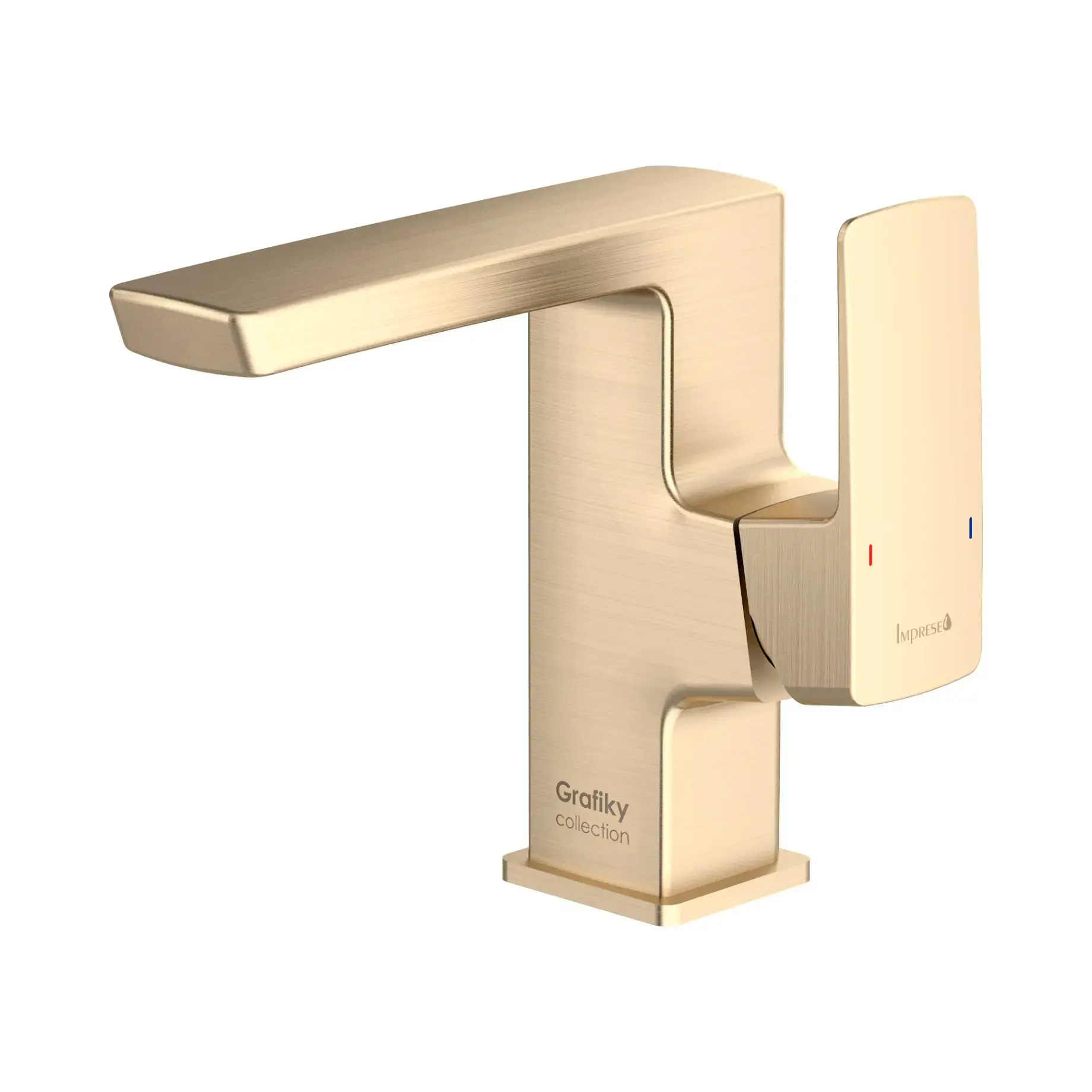 Смеситель для умывальника Grafiky Производитель ZMK1725150354 Brushed Bronze — вид спереди