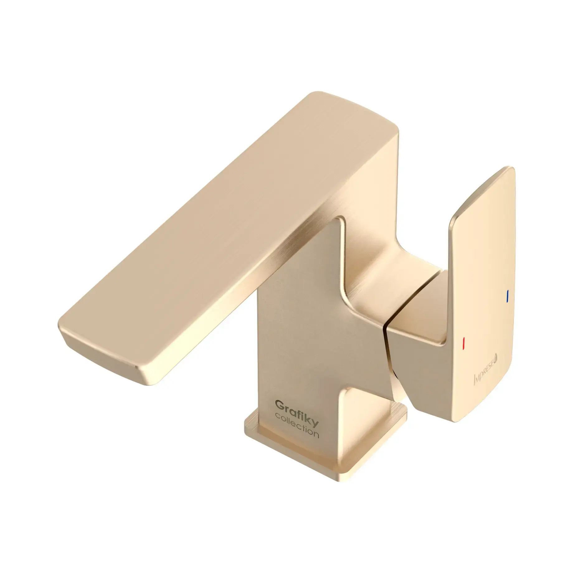 Смеситель для умывальника Grafiky Производитель ZMK1725150354 Brushed Bronze — боковой ракурс