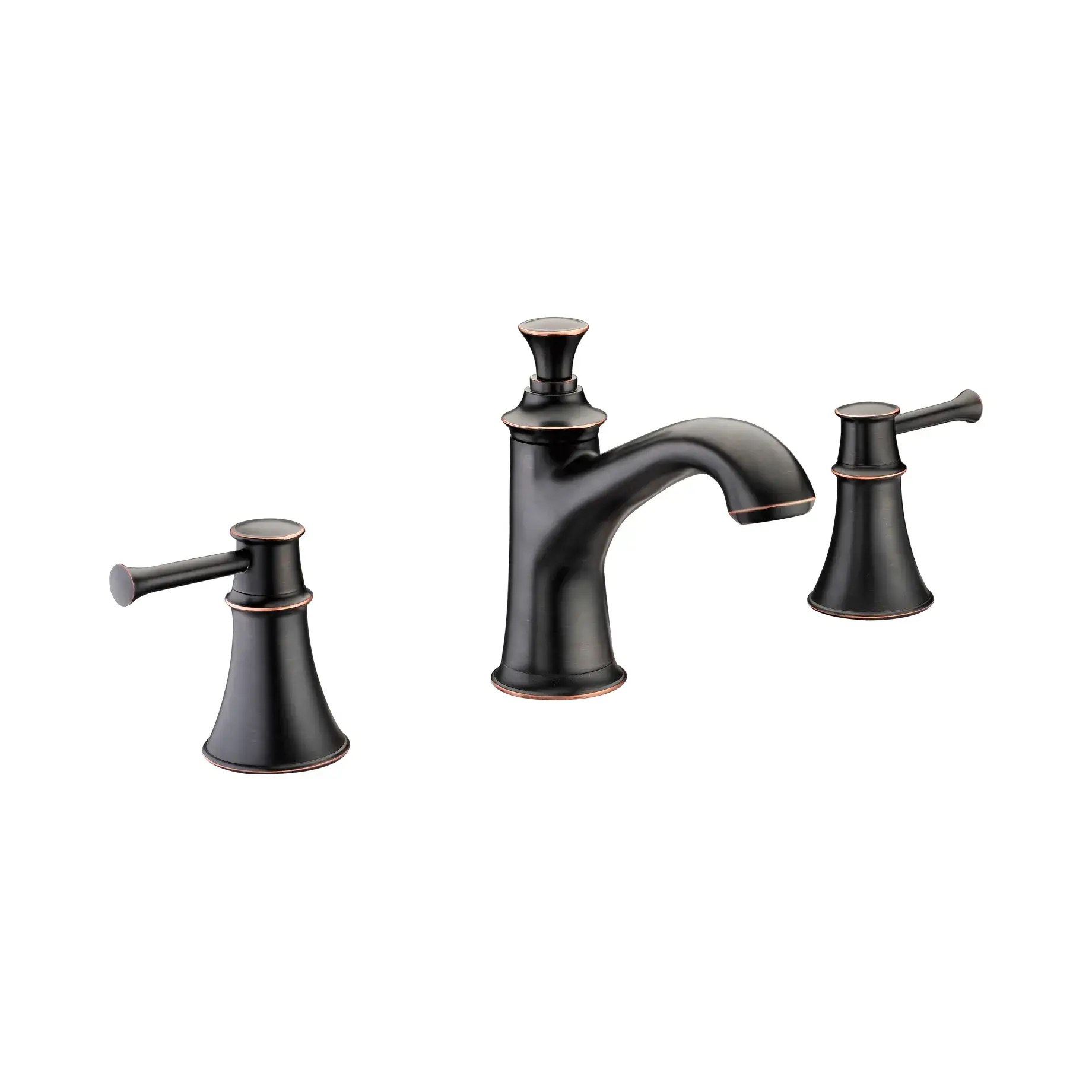 Змішувач для умивальника Podzima Zrala Imprese ZMK02170802 Tuscan Bronze — вид на білому тлі