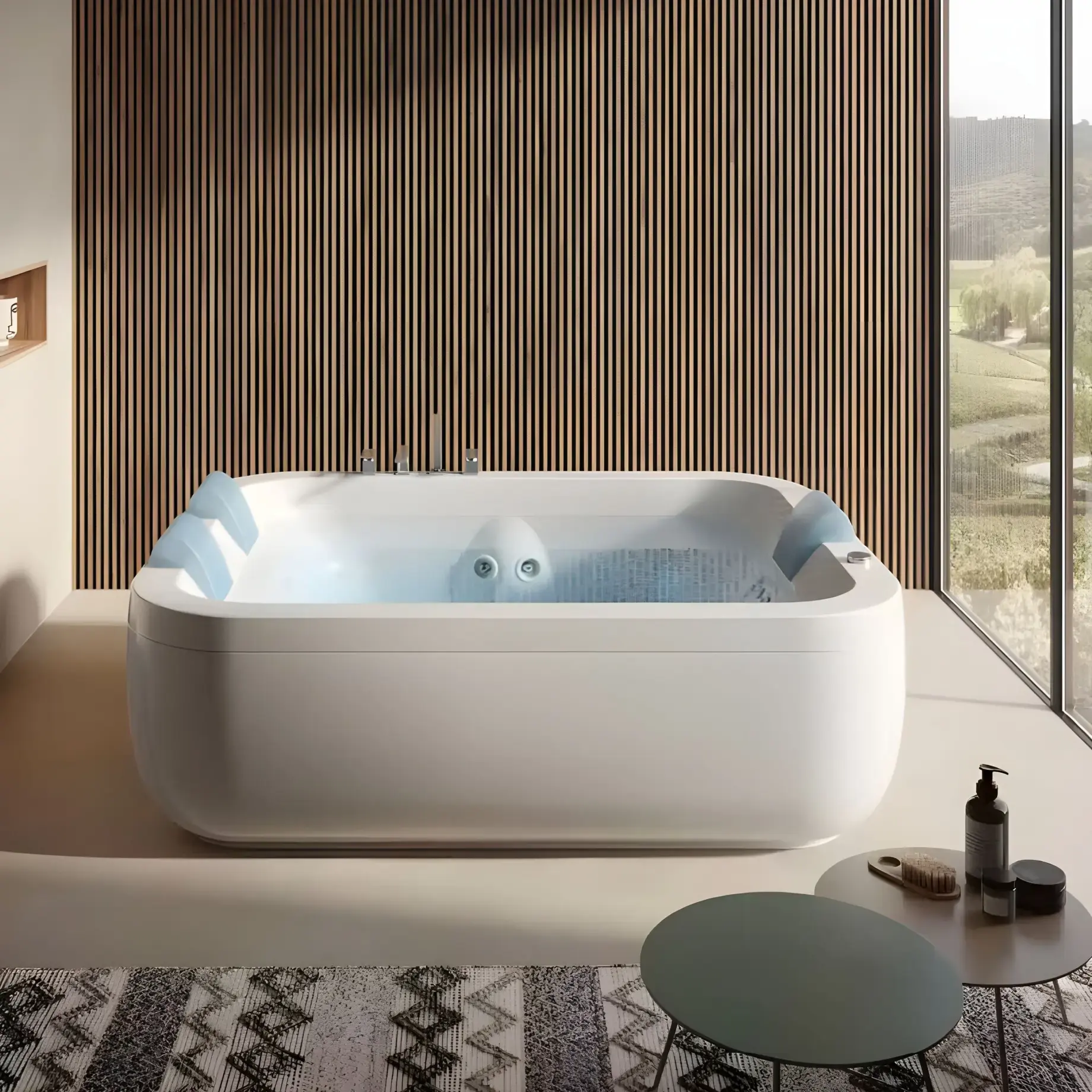 Ванна гидромассажная AQUASOUL EXTRA Jacuzzi AQU70010A00 — боковой ракурс