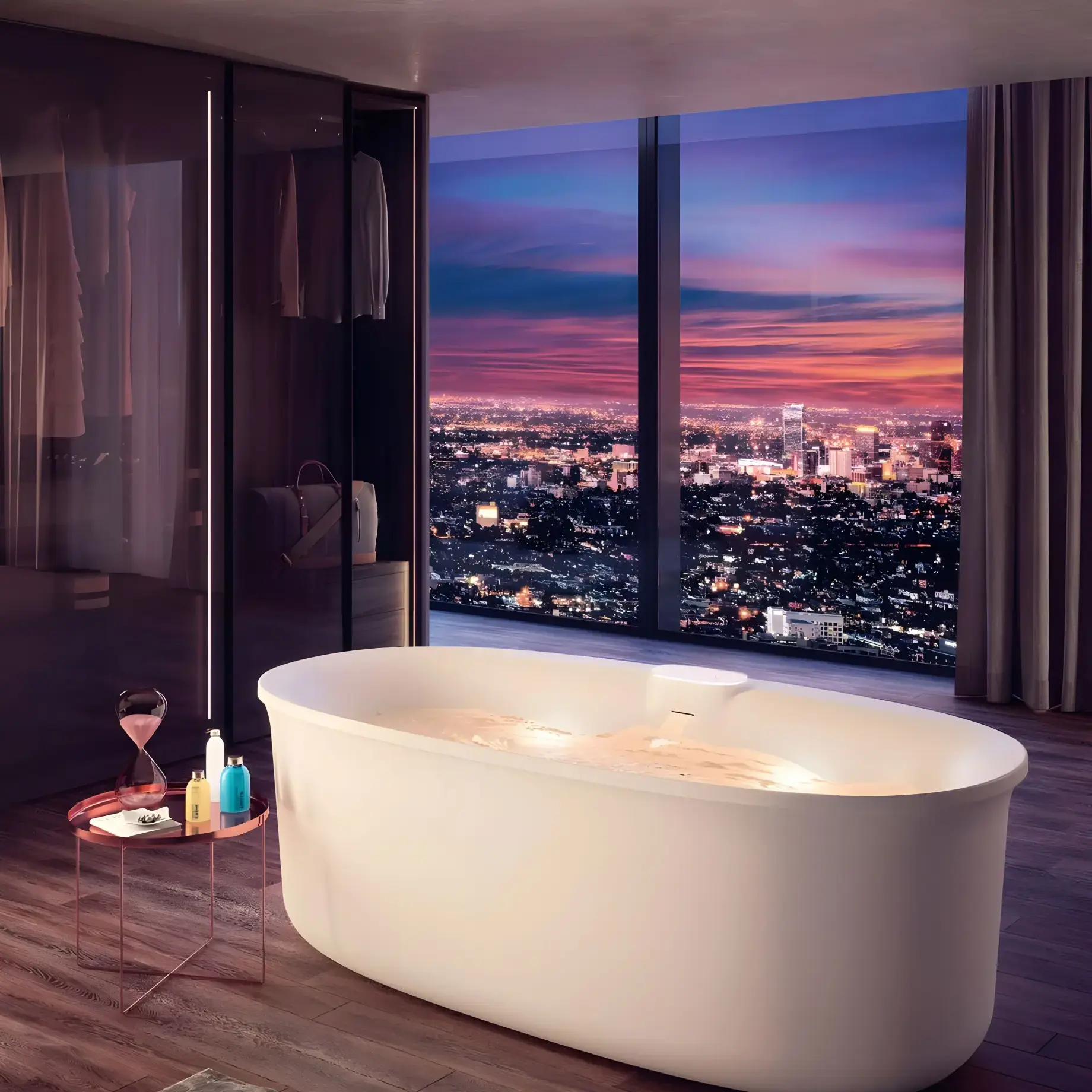 Ванна акрилова гідромасажна Arga Jacuzzi ARG101C0118 — бічний ракурс