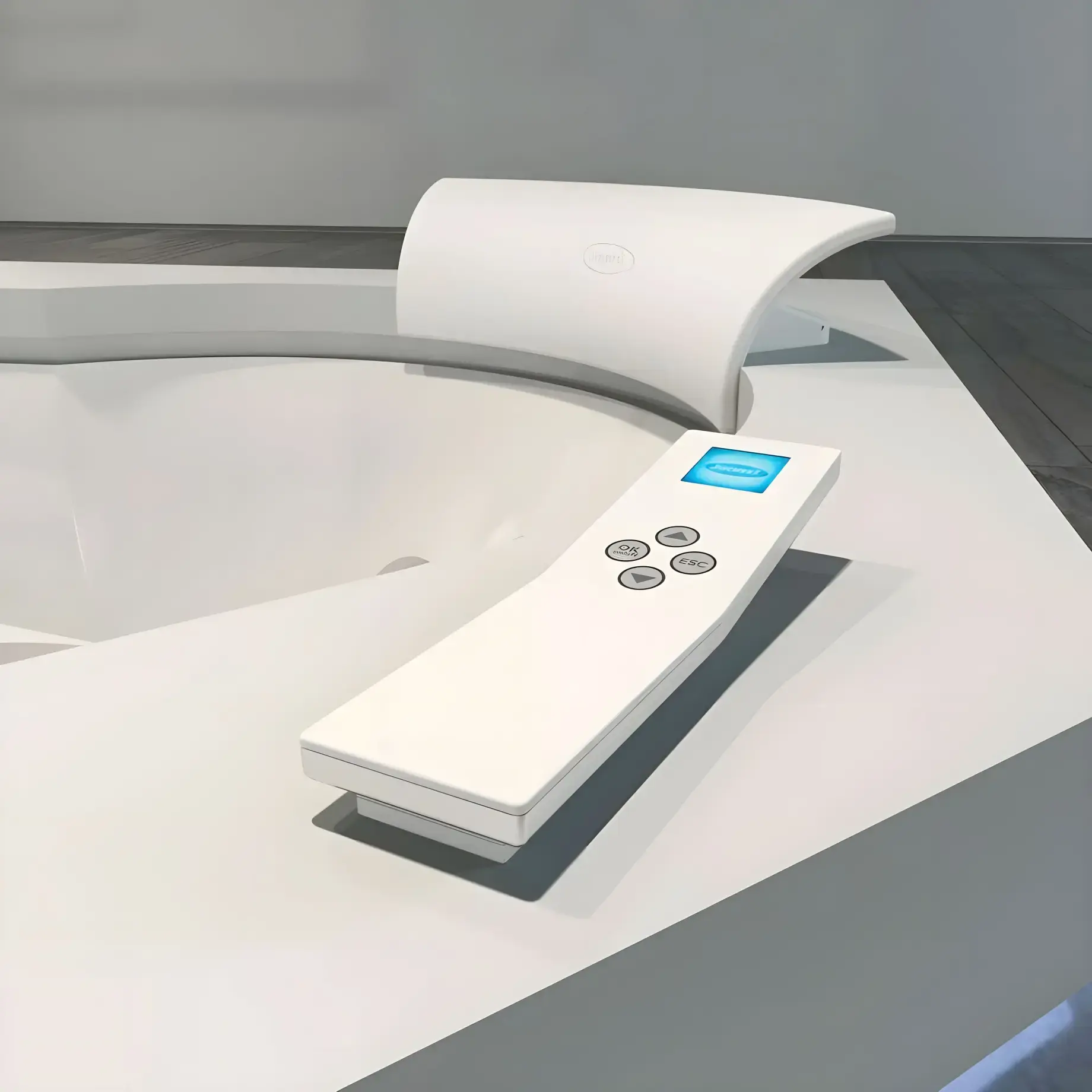 Ванна гідромасажна AURA PLUS CORIAN Jacuzzi AUR303K0A00+720206271 — вид ззаду