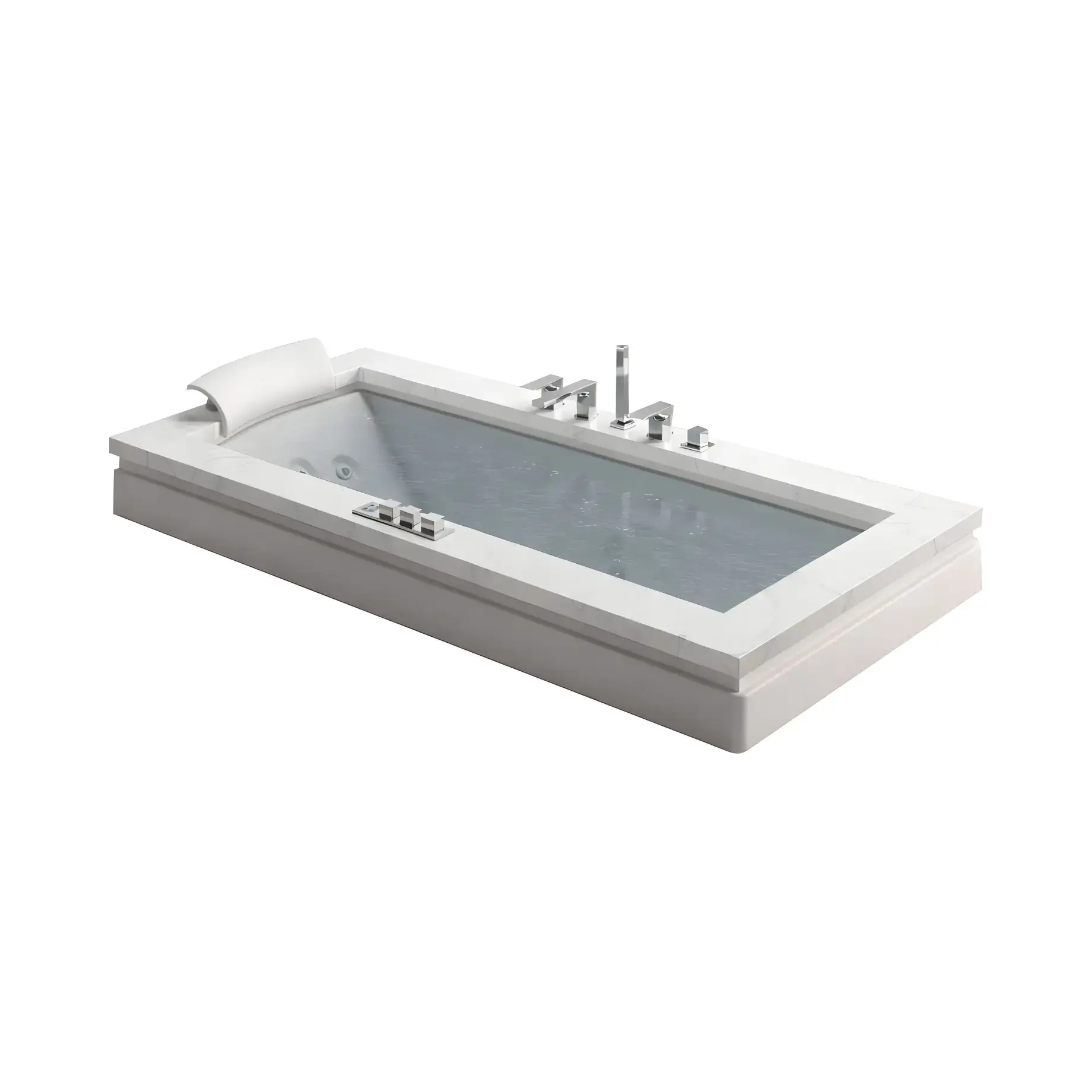 Ванна гідромасажна AURA UNO STONE Jacuzzi 9F43809A — вид на білому тлі