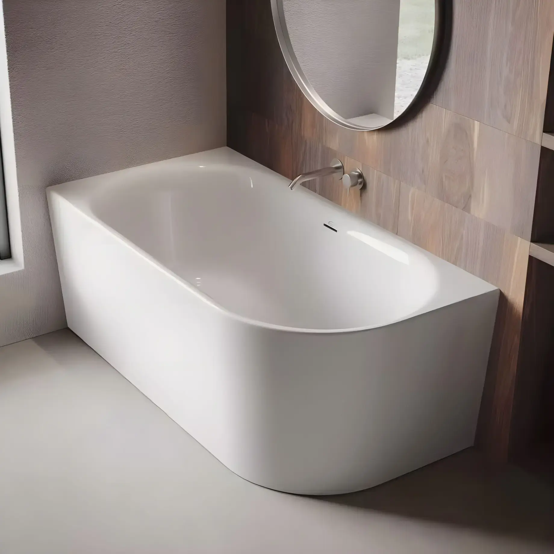 Ванна DALMA лівостороння Jacuzzi DAL00001G00 — бічний ракурс