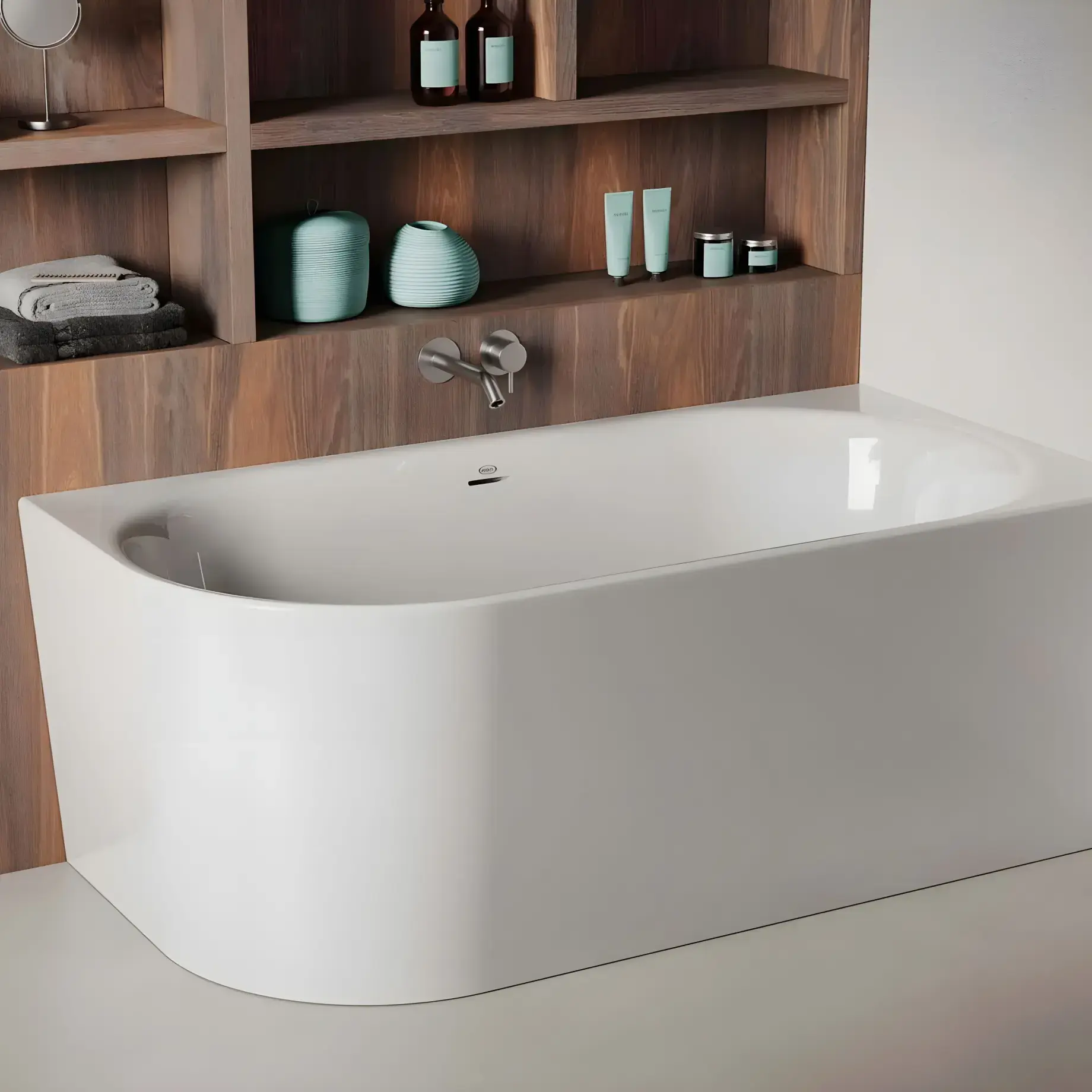 Ванна DALMA правостороння Jacuzzi DAL00002G00 — бічний ракурс