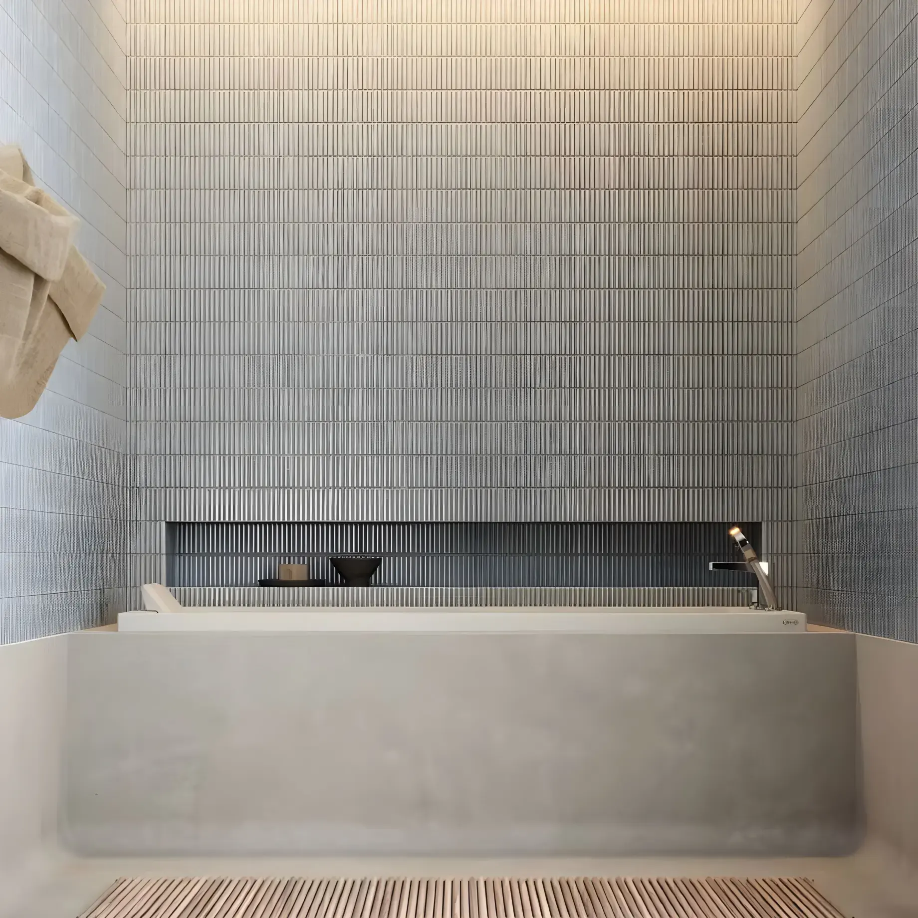 Ванна гідромасажна ENERGY BASE Jacuzzi ENE10121300 + 225017200 — бічний ракурс