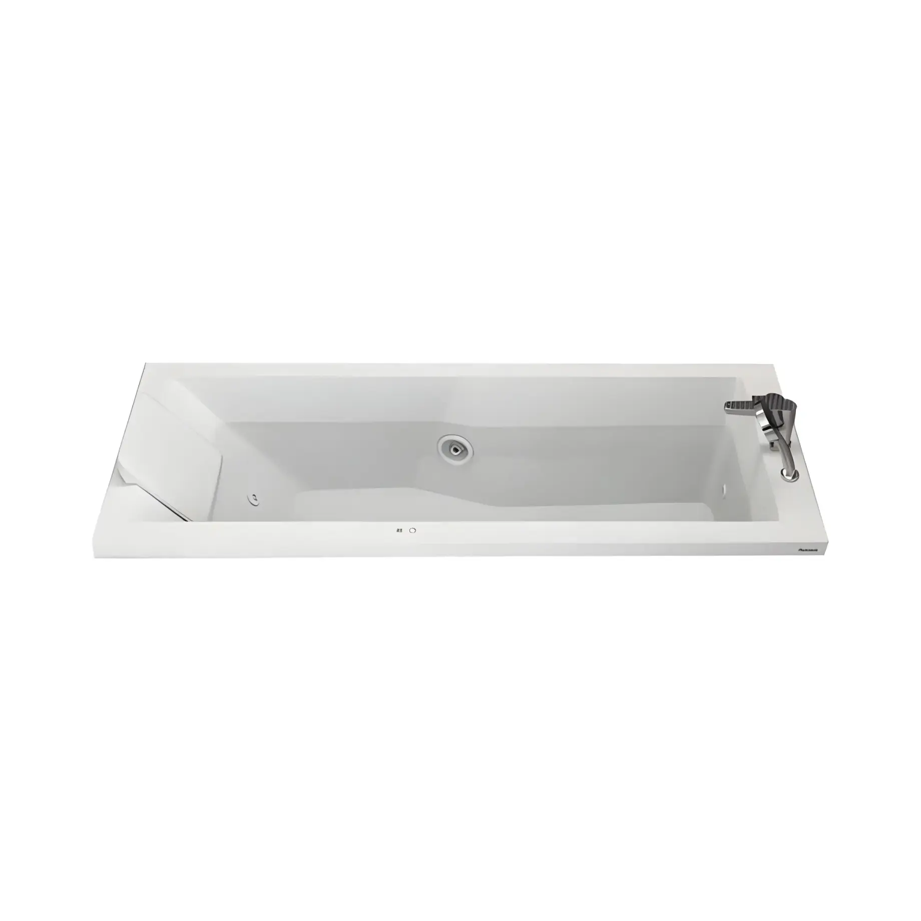 Ванна гідромасажна ENERGY BASE Jacuzzi ENE20121300+225017200 Gloss White 170 х 70 см — вид на білому тлі