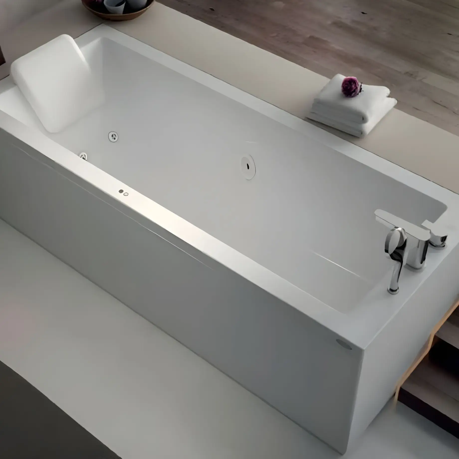 Ванна гидромассажная ENERGY BASE Jacuzzi ENE30121300 +  9440982A — вид спереди