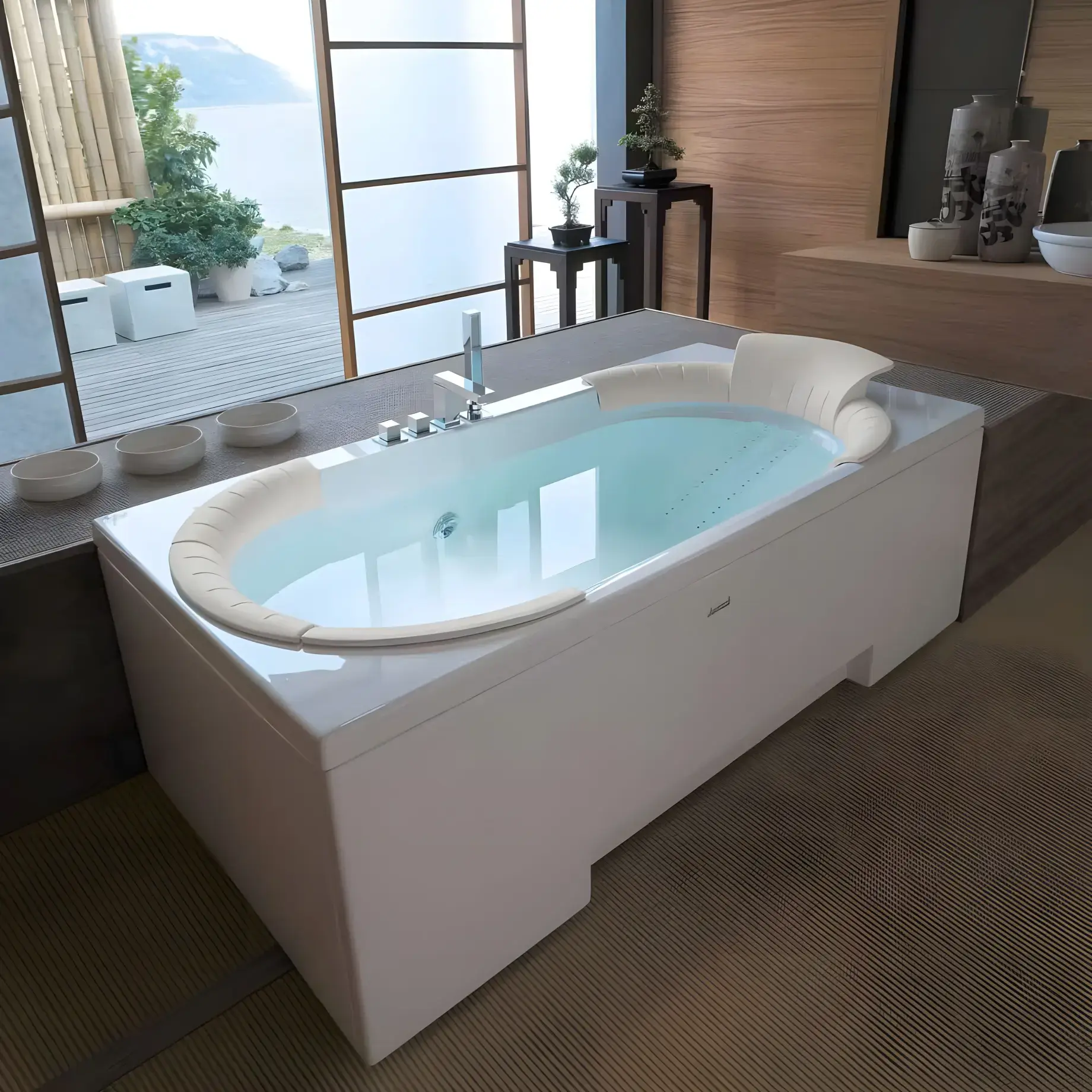 Ванна гідромасажна J-SHA MI Jacuzzi JSH10012C12 — вид спереду