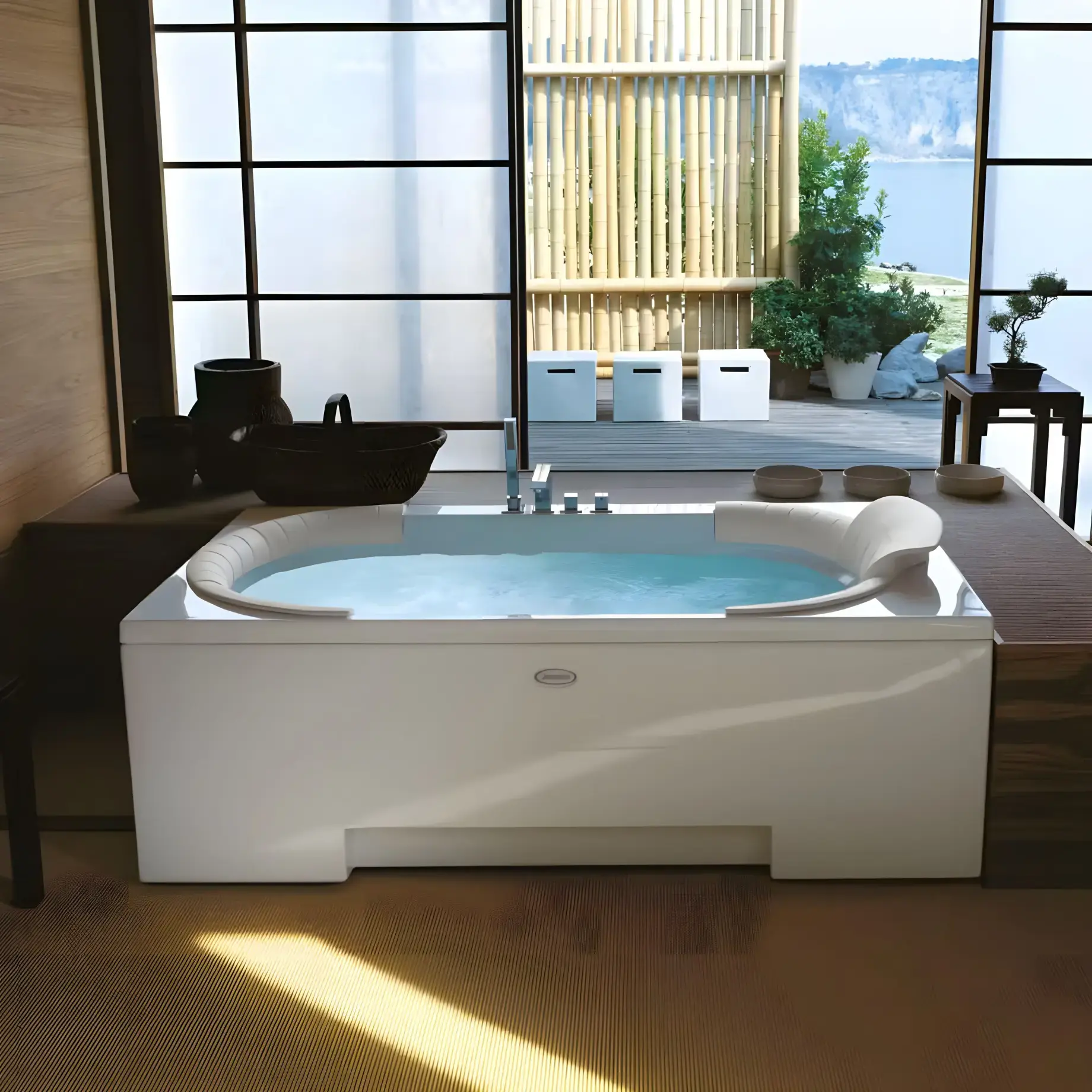 Ванна гідромасажна J-SHA MI Jacuzzi JSH10012C12 — бічний ракурс
