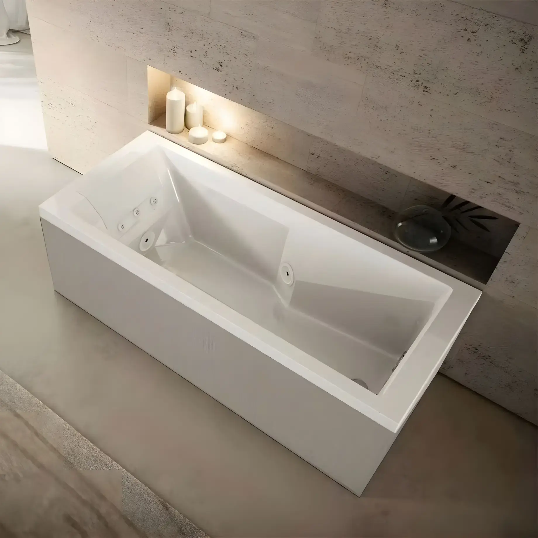 Ванна гідромасажна MYWAY Jacuzzi MYW101E1100+9440A18A — вид спереду