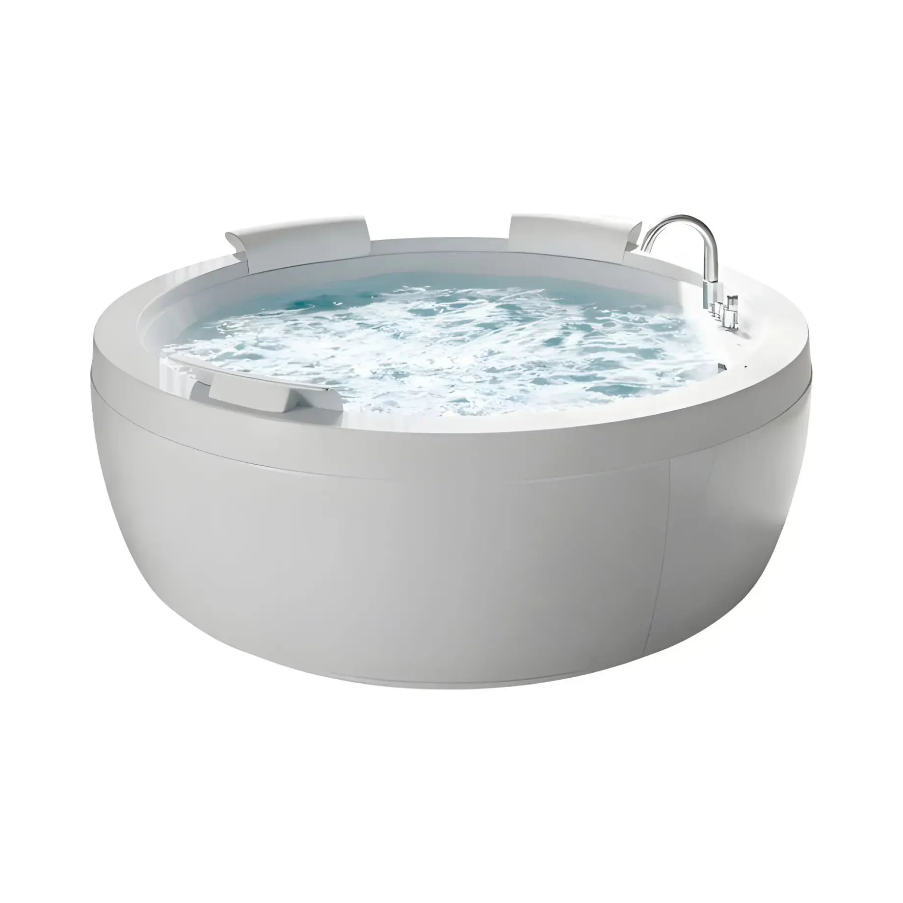 Ванна гідромасажна NOVA Jacuzzi NOV201E0718 Gloss White 180 х 180 см — вид на білому тлі