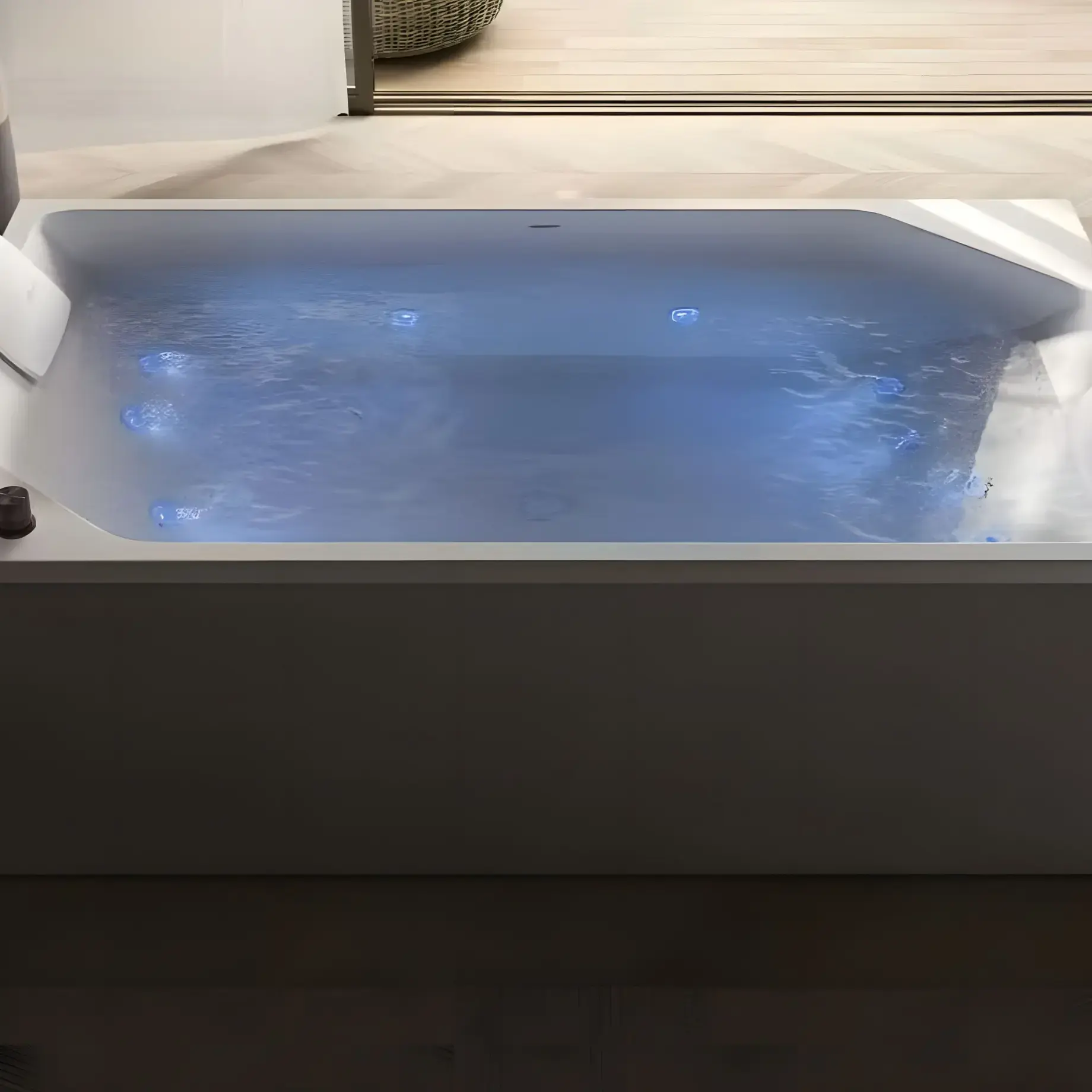Ванна акрилова гідромасажна ONIRA Jacuzzi ONR101H0300+ 94393020 — бічний ракурс