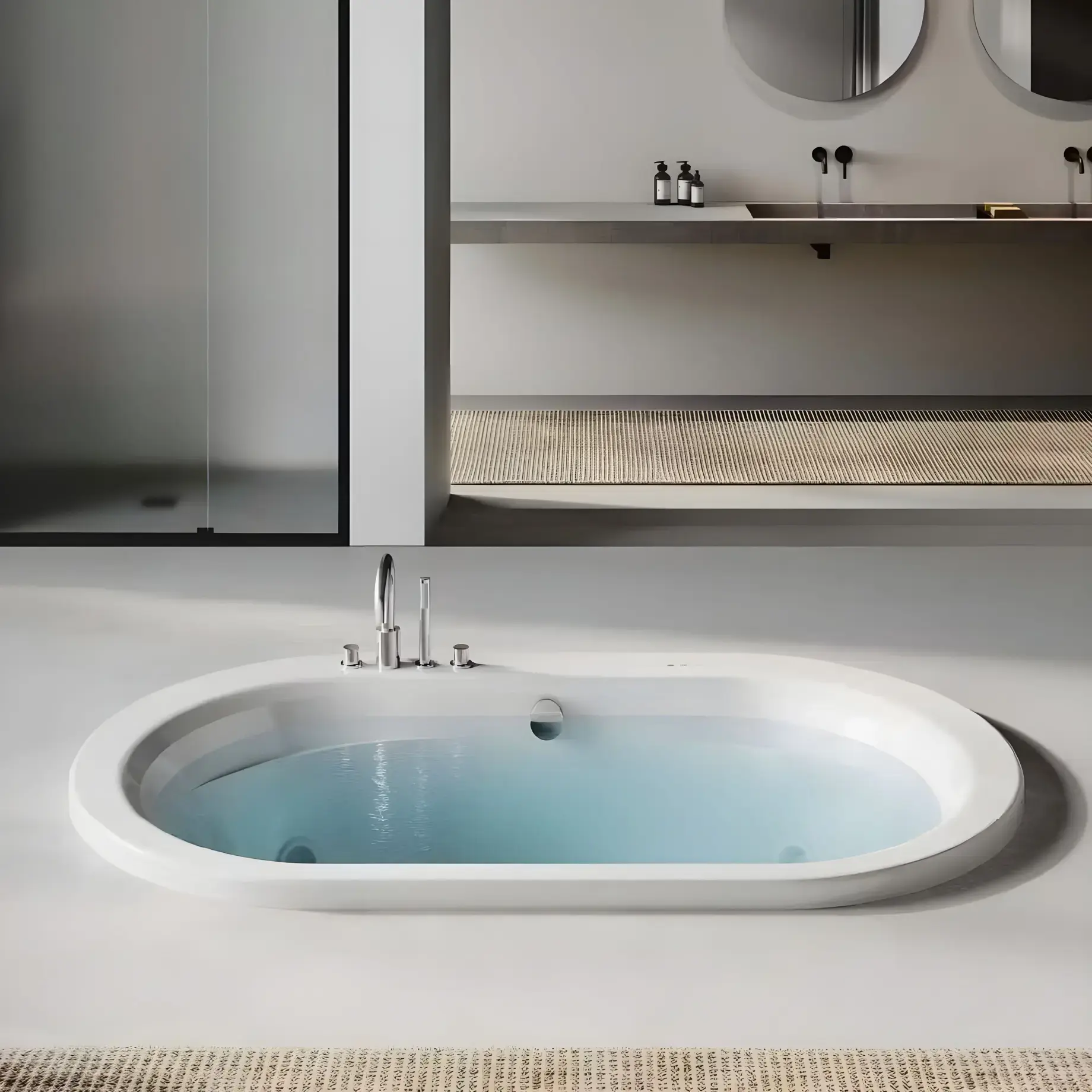 Ванна гідромасажна OPALIA Jacuzzi OPA001E0700 — вид спереду