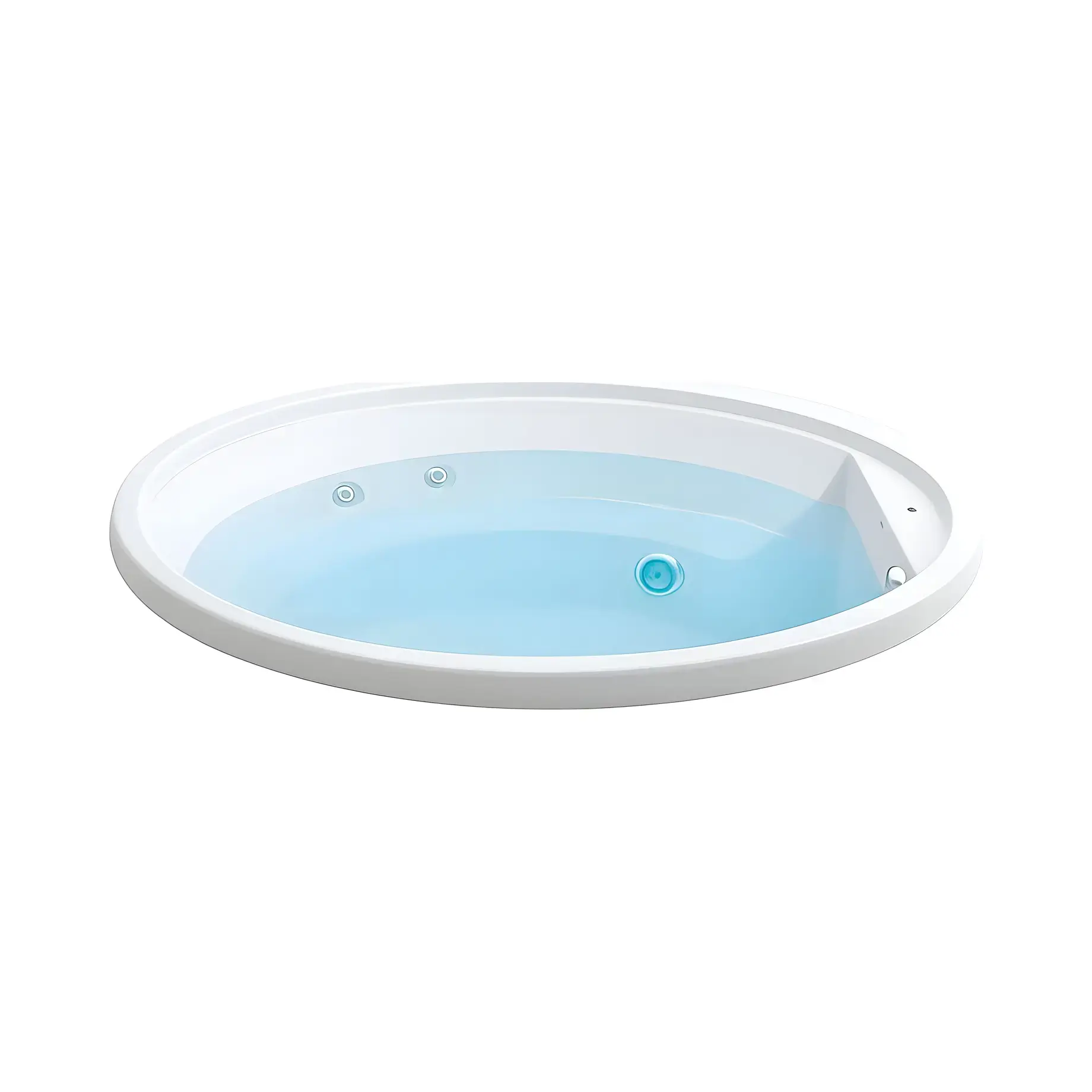 Ванна гідромасажна ROUND 150 Jacuzzi PR0600H0400 — вид на білому тлі