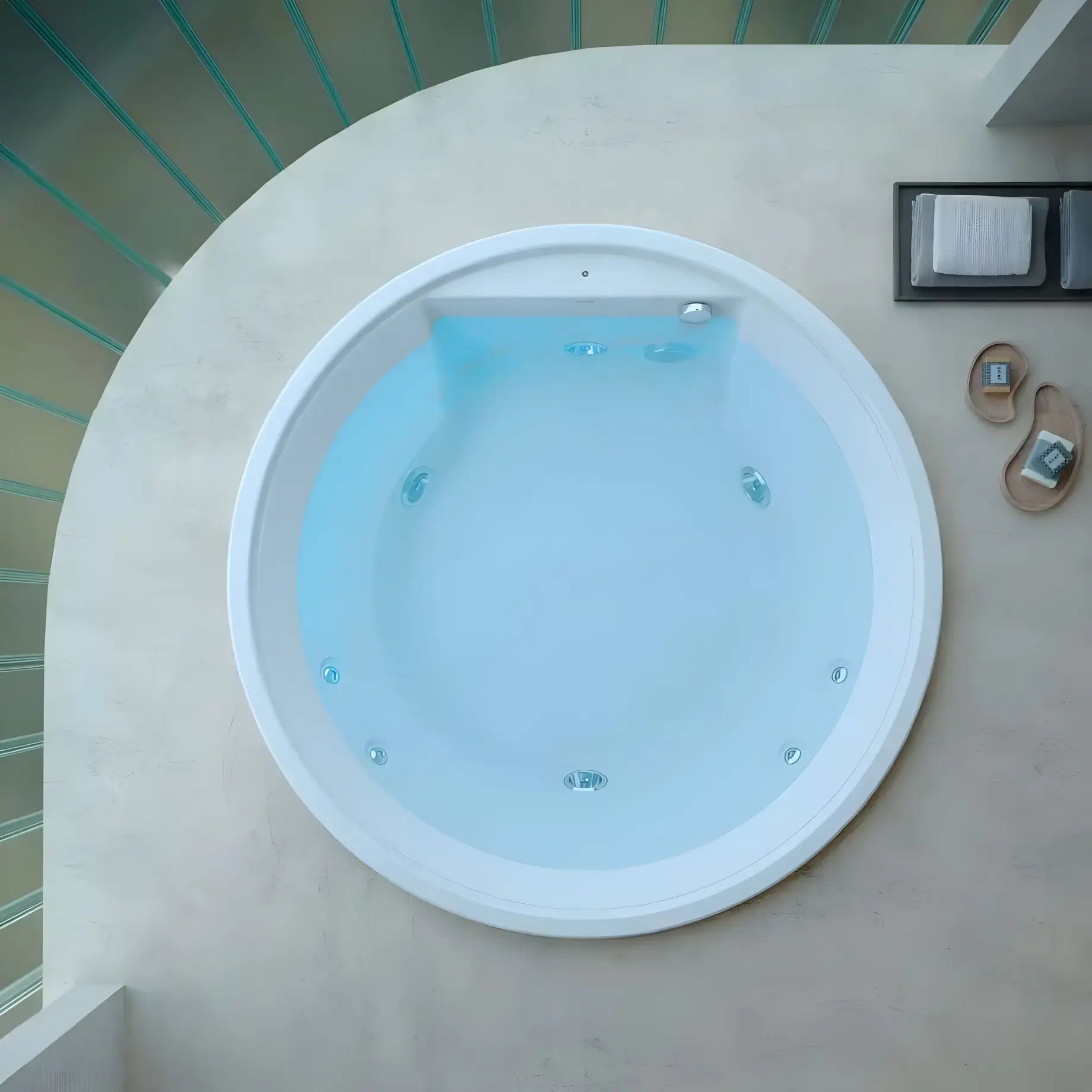 Ванна гідромасажна ROUND 150 Jacuzzi PR0600H0400 — вид спереду