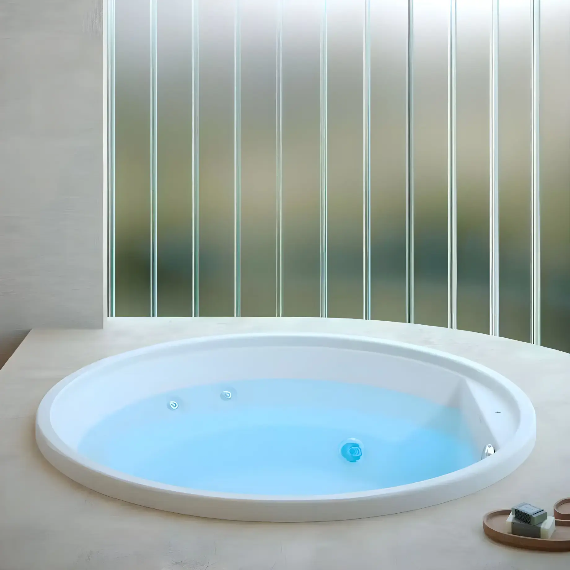 Ванна гідромасажна ROUND 150 Jacuzzi PR0600H0400 — бічний ракурс