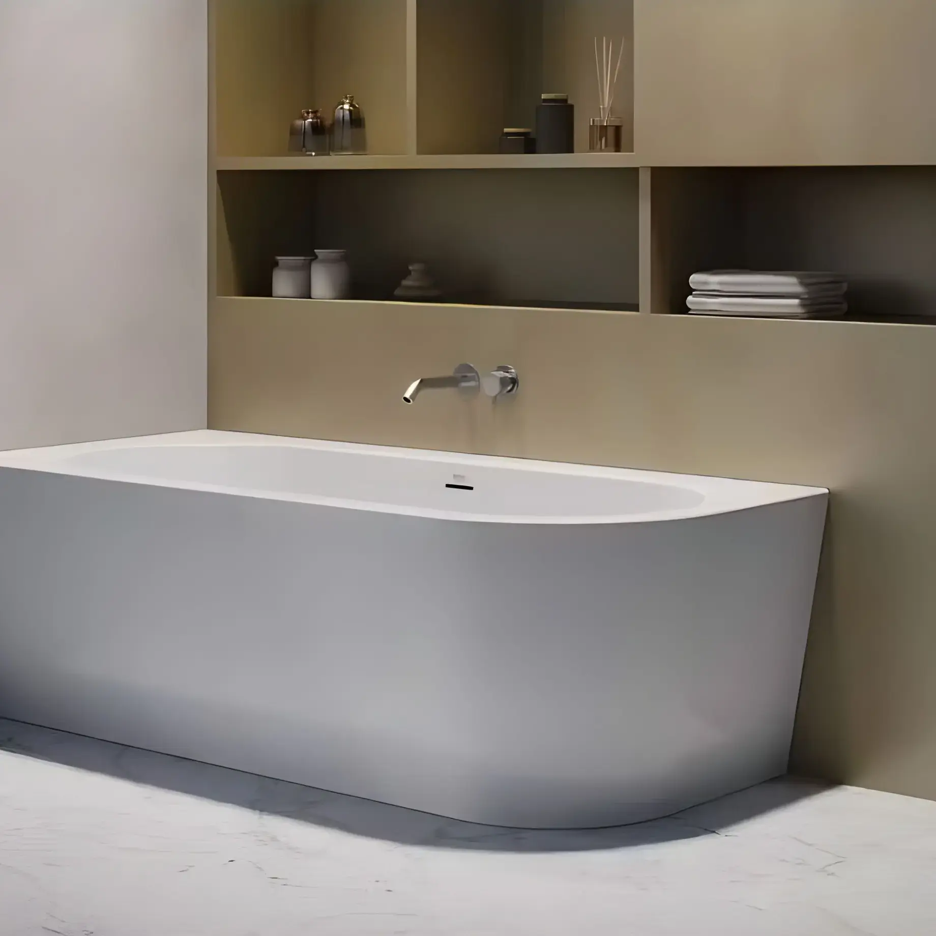 Ванна SILBA левосторонняя Jacuzzi SLB00001G00 — вид спереди