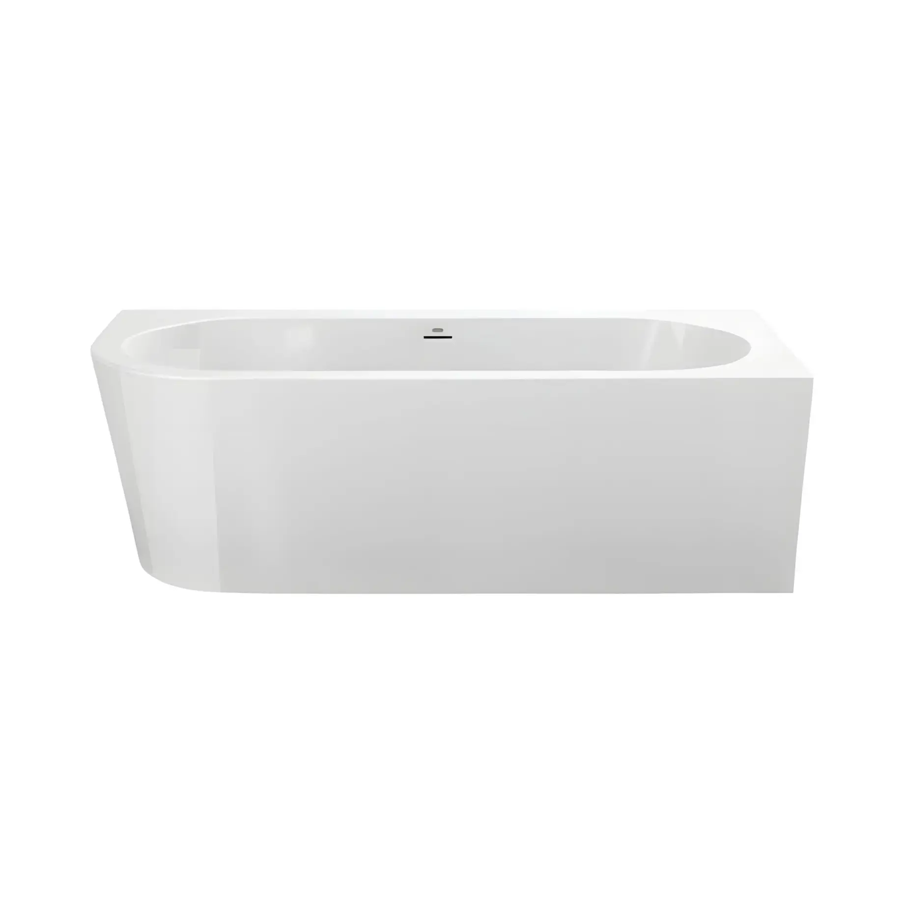 Ванна SILBA правостороння Jacuzzi SLB00002G00 Gloss White 178 х 78 см — вид на білому тлі