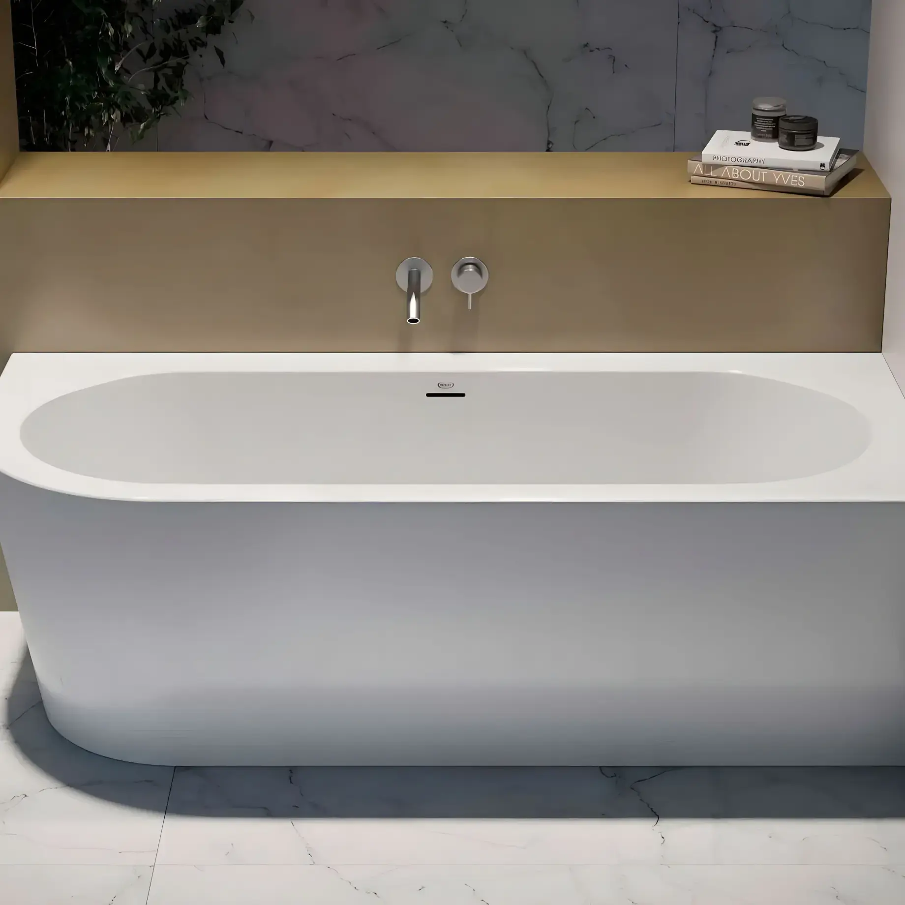 Ванна SILBA правостороння Jacuzzi SLB00002G00 — вид спереду