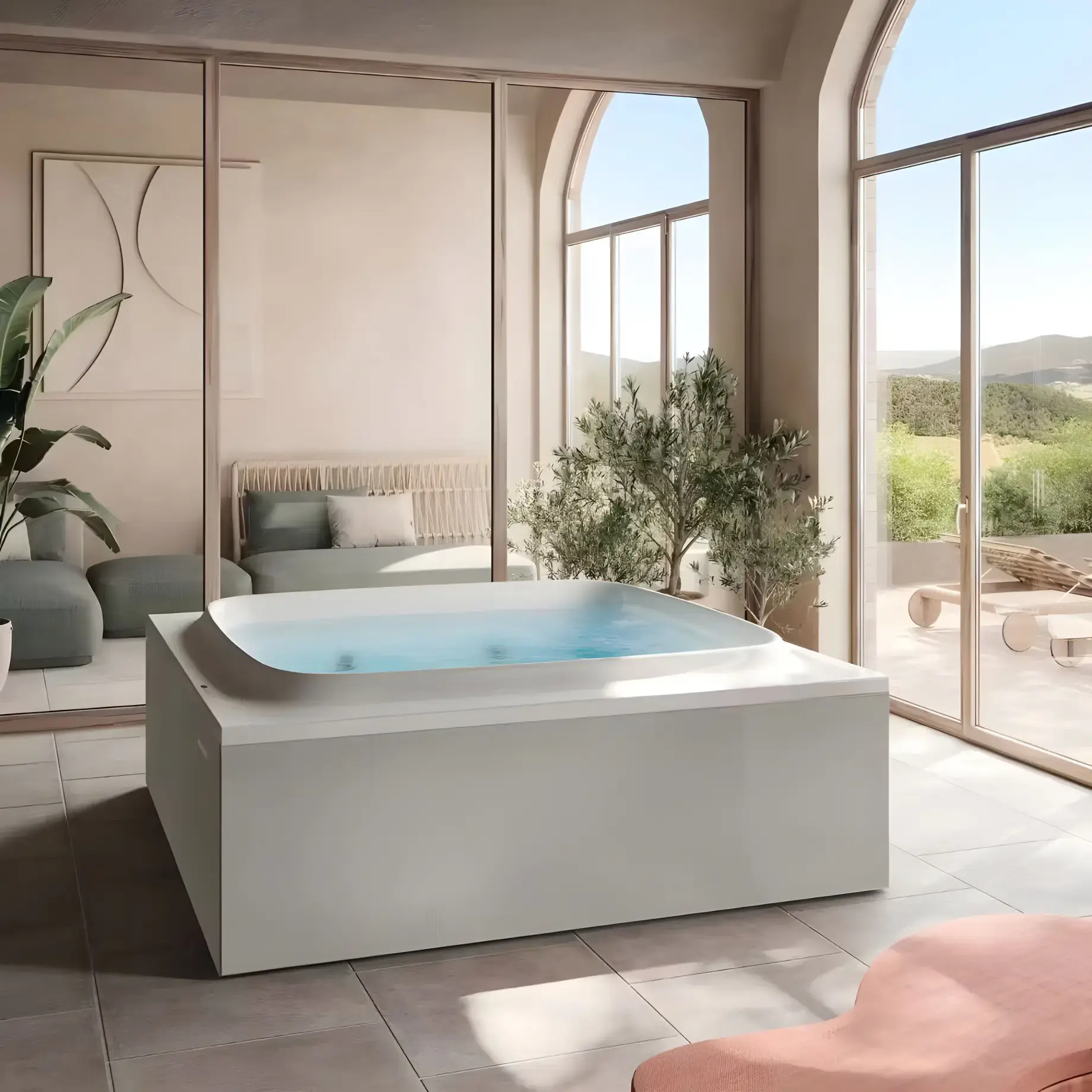Ванна гідромасажна SKYLINE Jacuzzi SKY022A0100+ 9440B74A — вид спереду