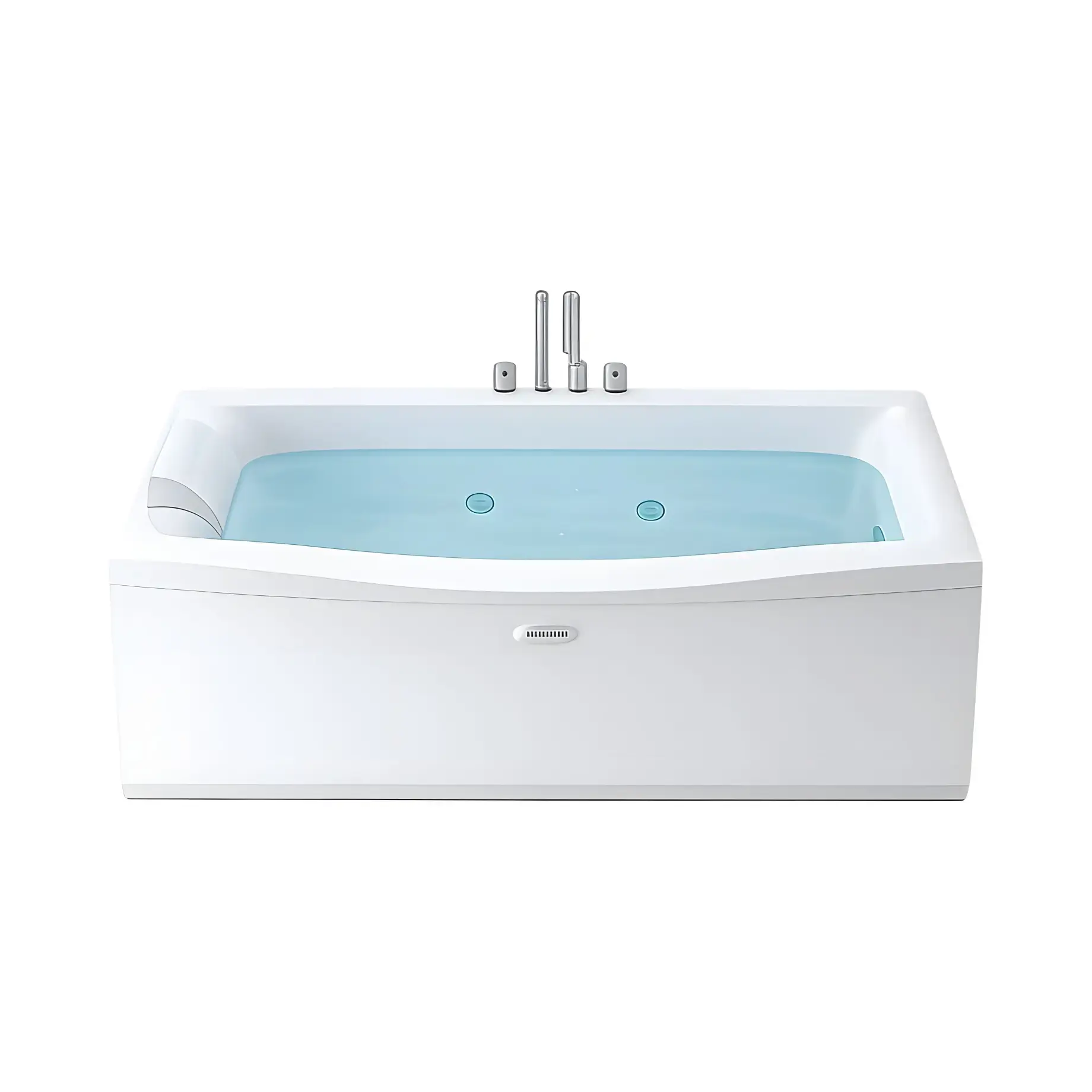 Ванна гідромасажна VERSA Jacuzzi VE000021D12 Gloss White 160 х 70 см — вид на білому тлі