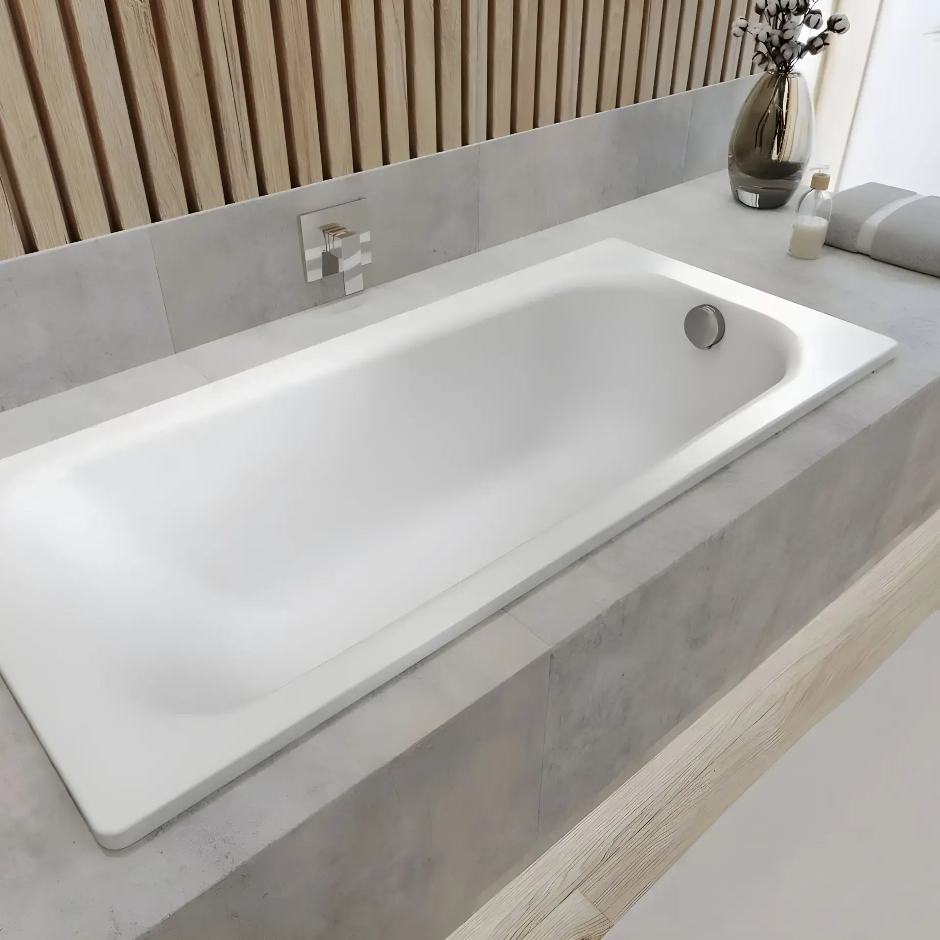 Ванна Saniform Plus Kaldewei 112500010001 160 x 75 см — бічний ракурс